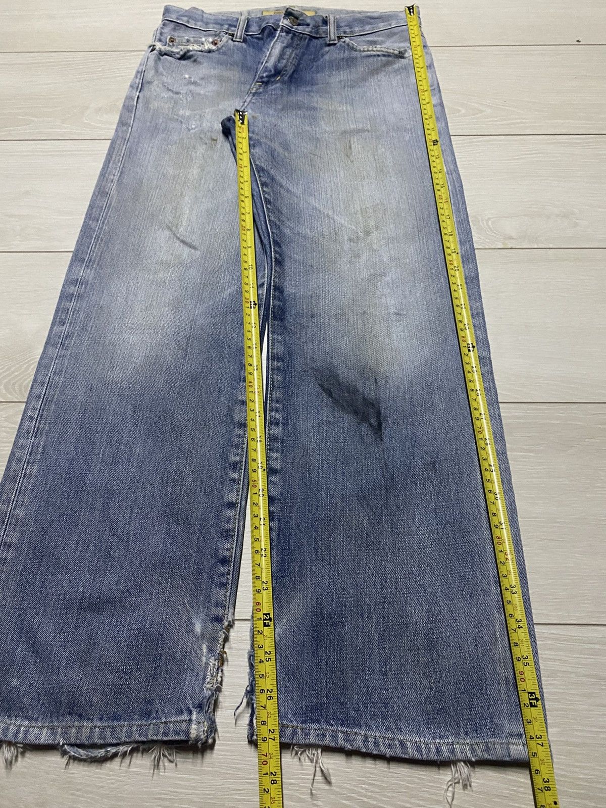 Uniqlo Vintage Japanese Brand Uniqlo S002 Light Wash Jeans Size US 30 / EU 46 - 18 Thumbnail