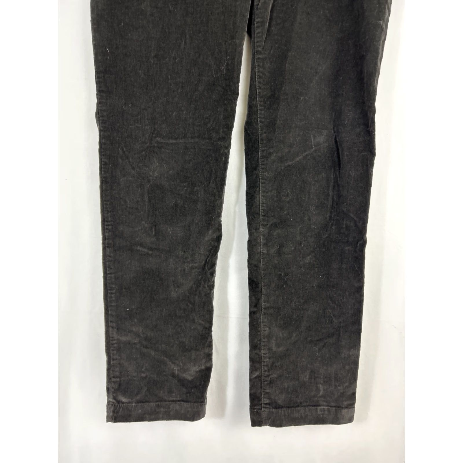 J. Jill J. Jill Womens Pants Size 12 Black Wash Corduroy Mid Rise Cotton Blend 34x30 Size 24" / US 00 / IT 34 - 2 Thumbnail