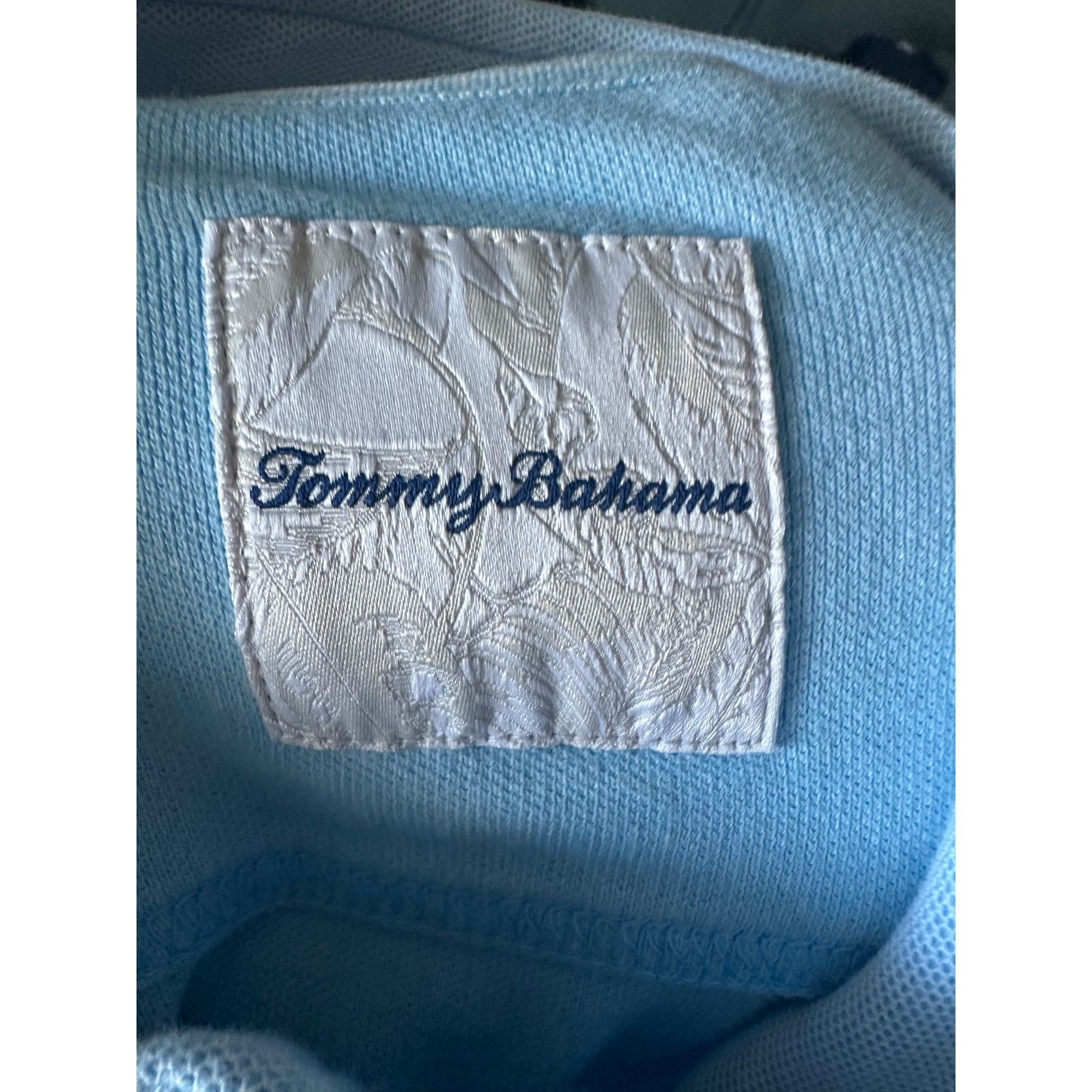 Tommy Bahama Tommy Bahama Light Blue 1/4-Zip Pullover Sweater Size US M / EU 48-50 / 2 - 7 Thumbnail