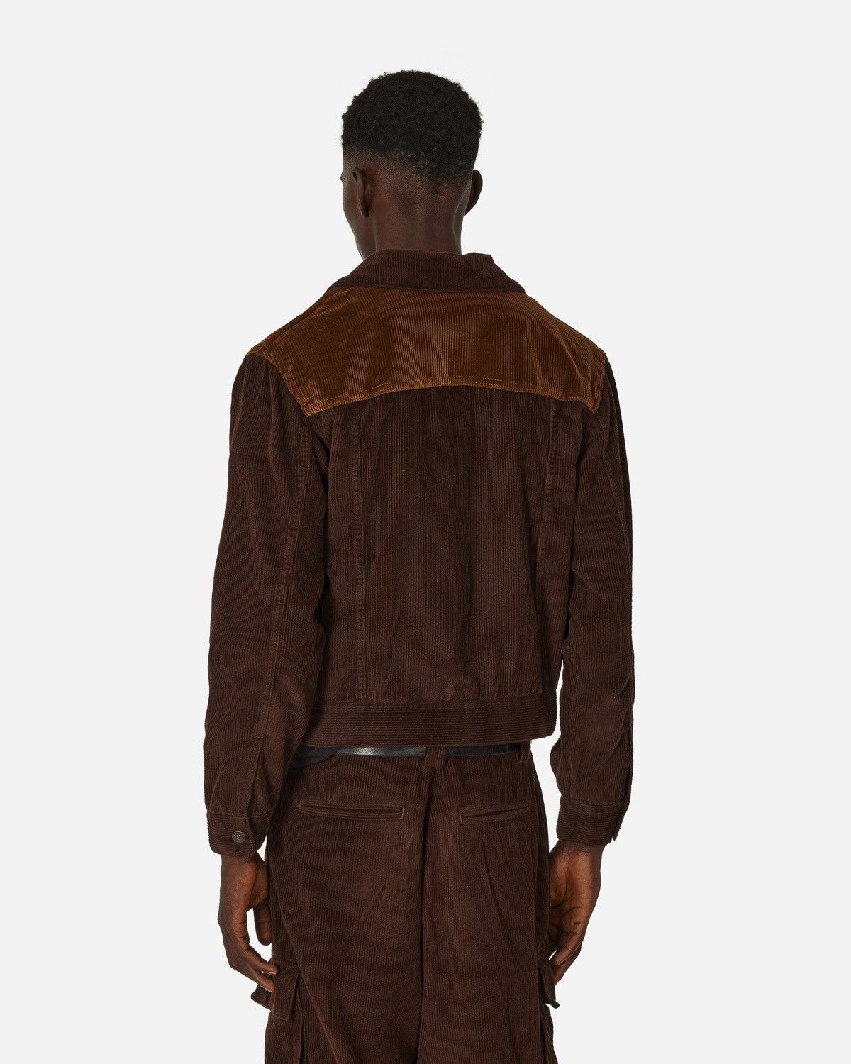 Ahluwalia !DS! AW23 Ahluwalia Iniquity Two Tone Corduroy Brown Jacket Size US L / EU 52-54 / 3 - 6 Thumbnail