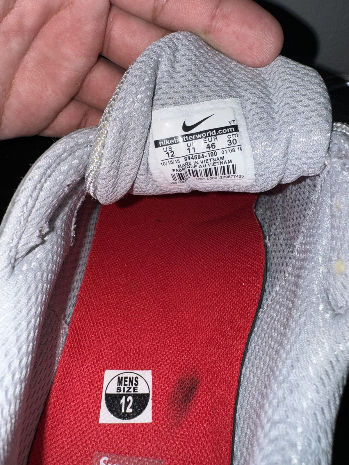 Nike × Supreme Supreme Airmax 98 Size US 12 / EU 45 - 6 Thumbnail