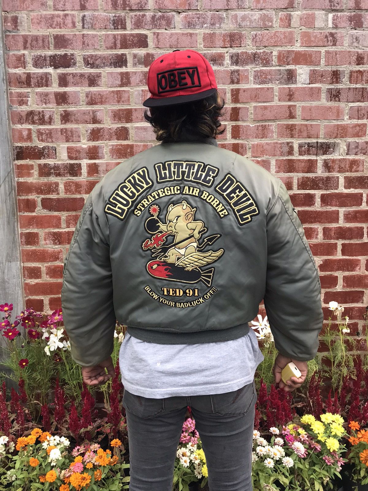 Tedman × Vintage Vintage Ted Man Embroidery Green Army Jacket Size US L / EU 52-54 / 3 - 18 Thumbnail