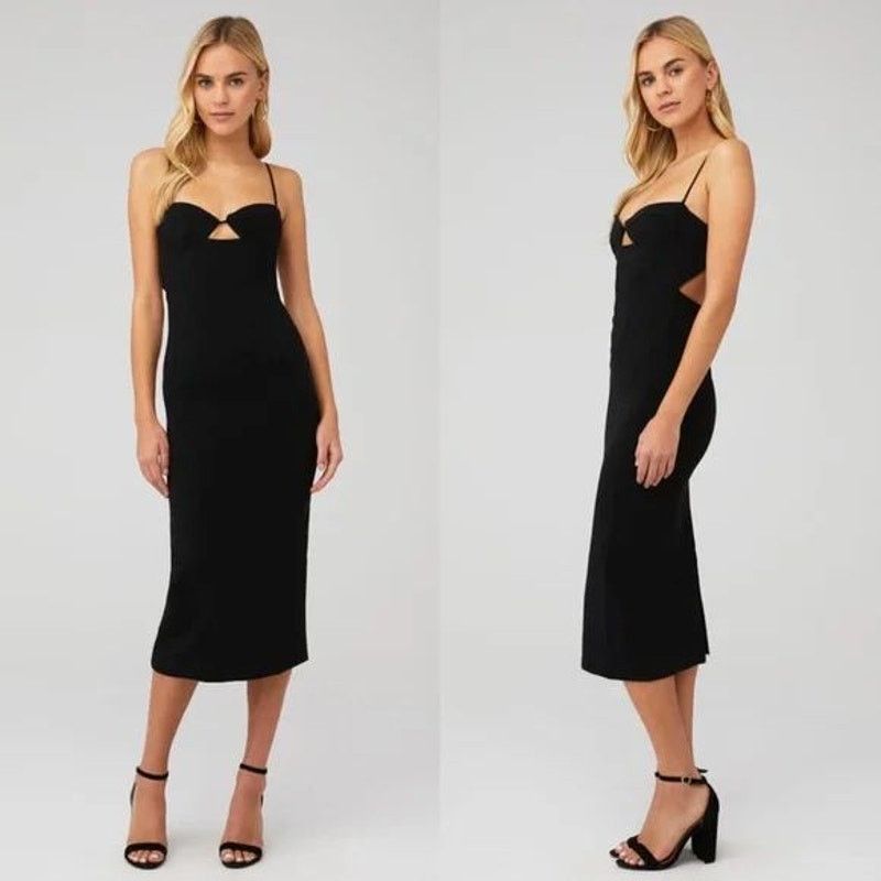 Other BARDOT Women’s Open Back Bustier Midi Dress | Size 10 |NWT Size L / US 10 / IT 46 - 4 Thumbnail