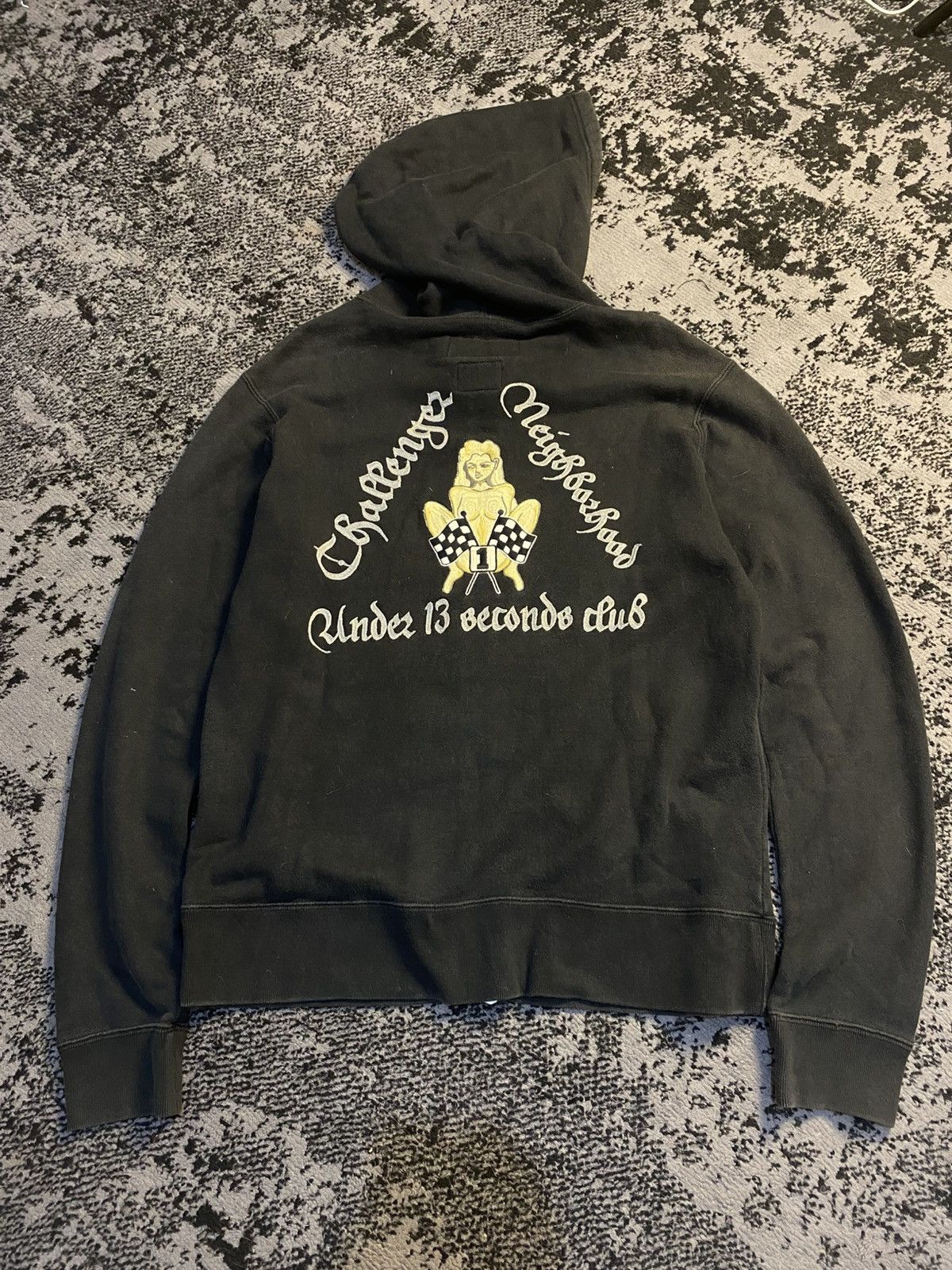 CHALLENGER × Neighborhood Under 13 Seconds Zip-Up Hoodie | Grailed