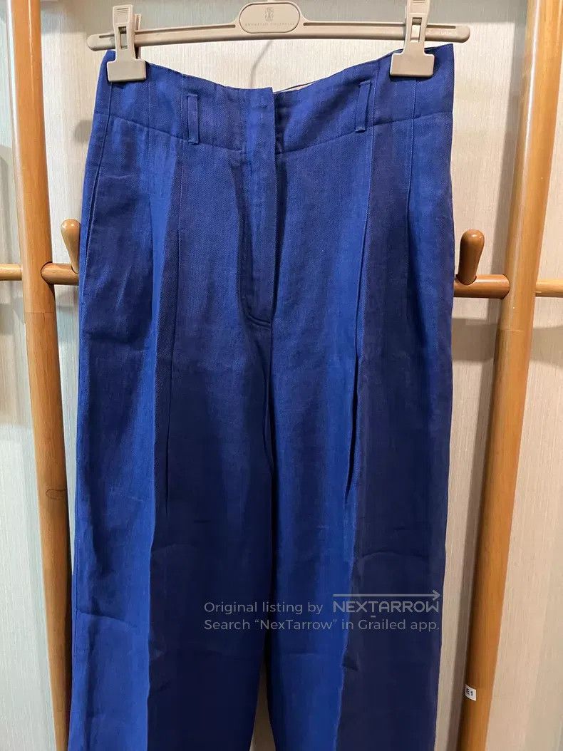 Loro Piana Loro Piana Linen Trousers Wide Leg Pants Size 26" / US 2 / IT 38 - 3 Thumbnail