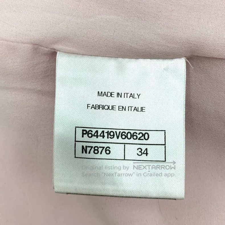 Chanel Light pink cotton lapel single-breasted long-sleeve