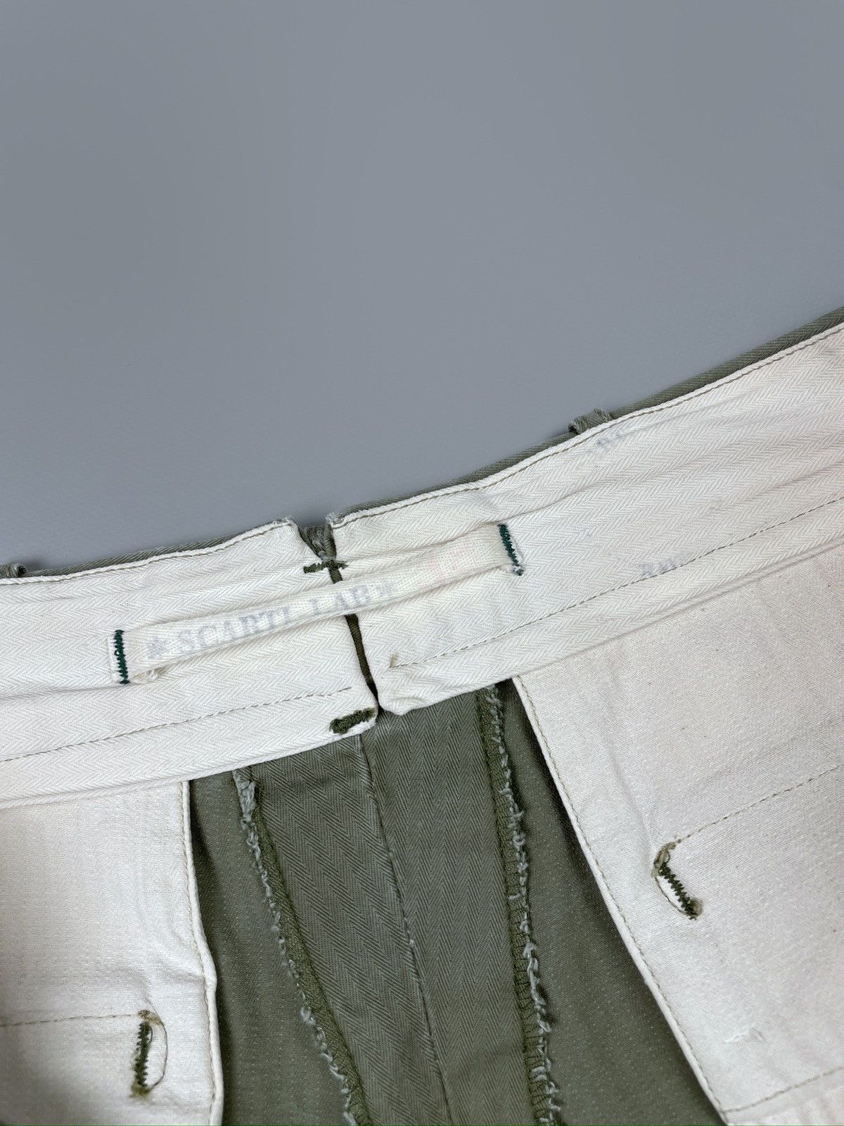 Scarti-Lab SCARTI-LAB Army Herringbone Military Japanese Pants Size 38 Size US 38 / EU 54 - 21 Thumbnail