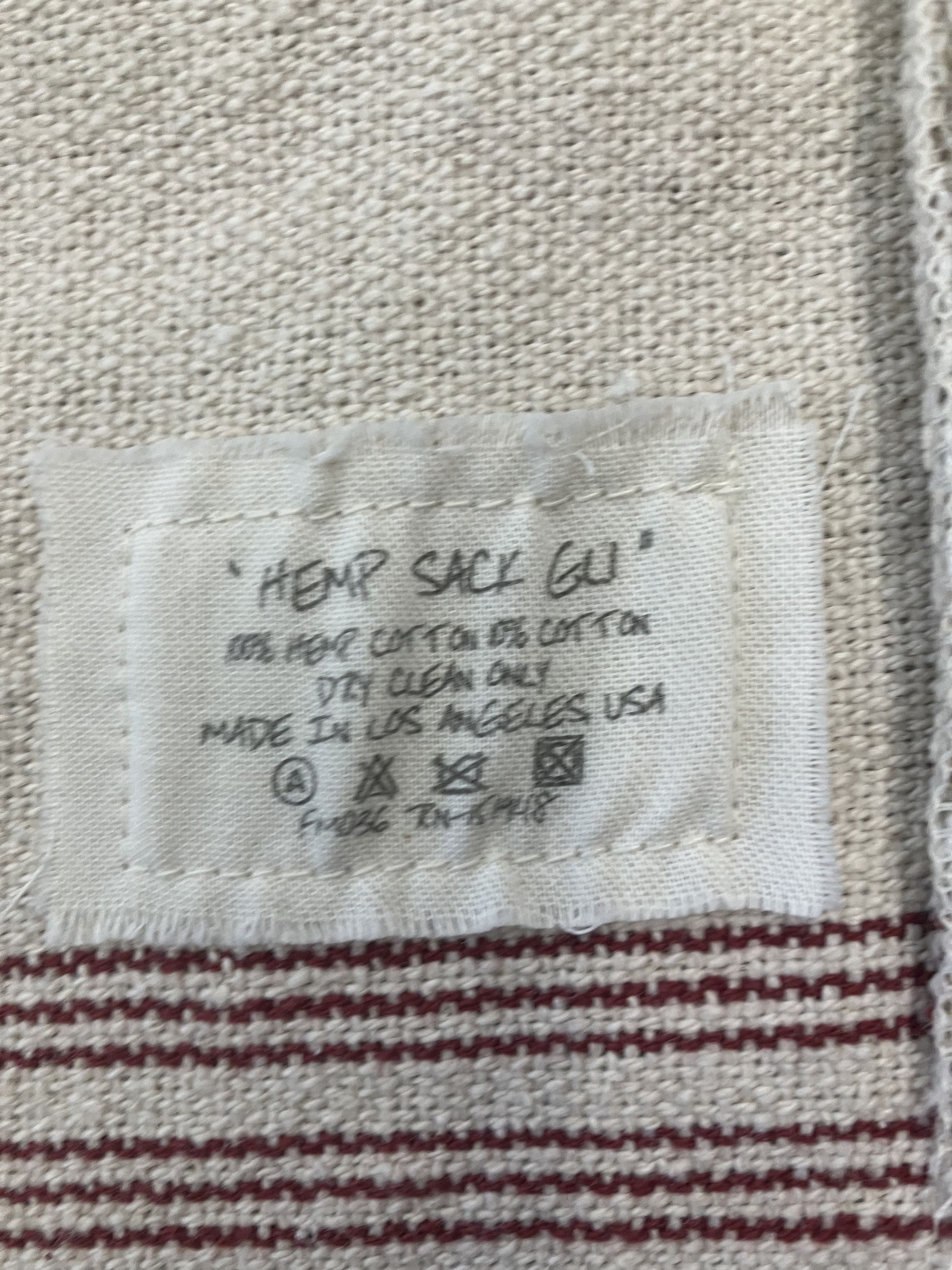 Greg Lauren NWT $1725 Greg Lauren Hemp Sack GL1 SMALL (Size1) Size US S / EU 44-46 / 1 - 8 Thumbnail