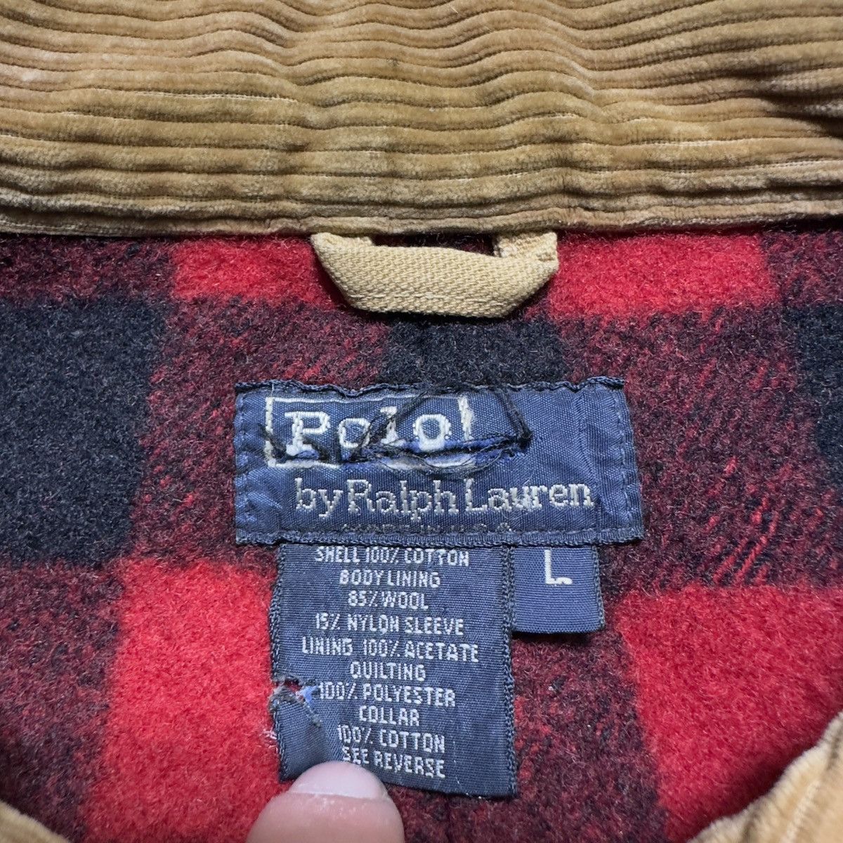 Vintage Polo flannel lined work jacket