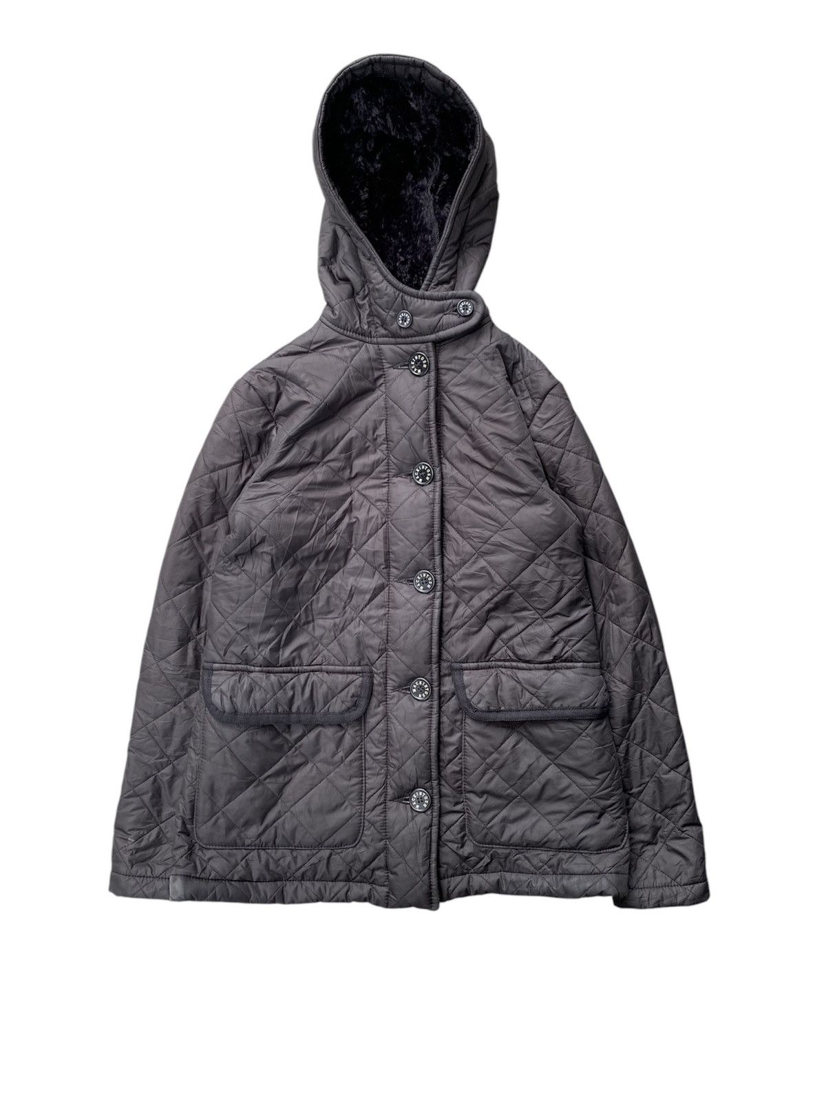 Japanese Brand × Mackintosh Vtg Fur Quilted Diamond Jacket Size S / US 4 / IT 40 - 1 Thumbnail