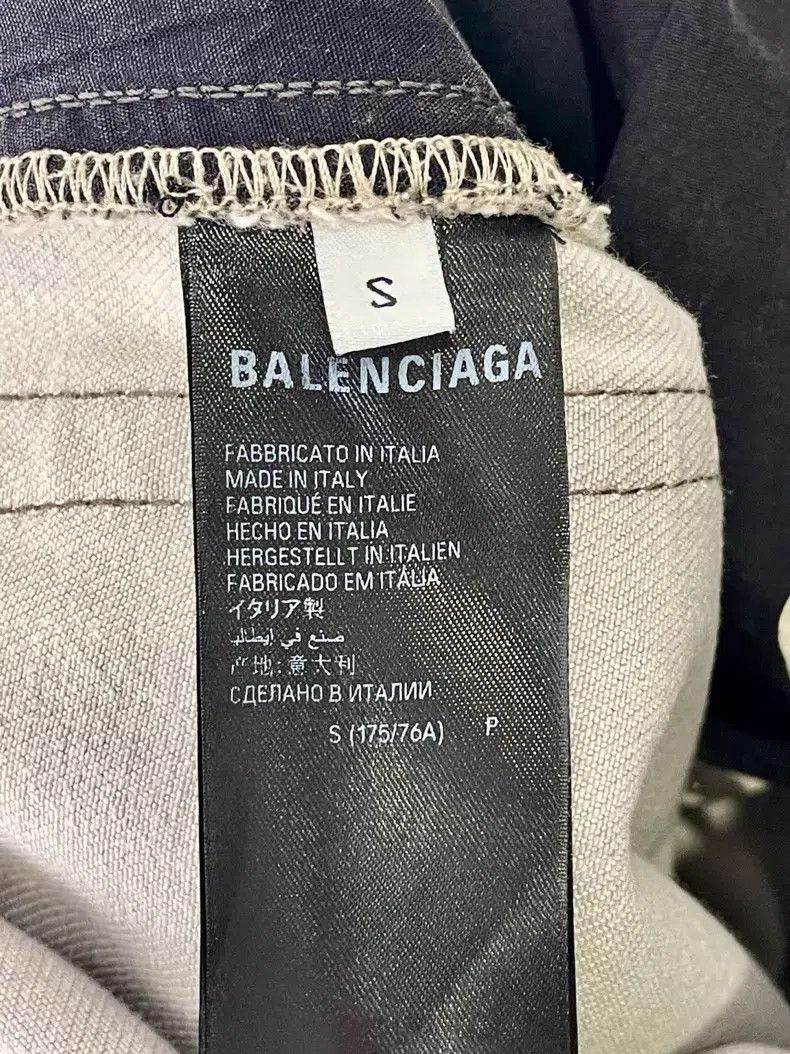 Balenciaga Balenciaga size S Graffiti print mid-rise cement wide-leg Size US 27 - 5 Thumbnail