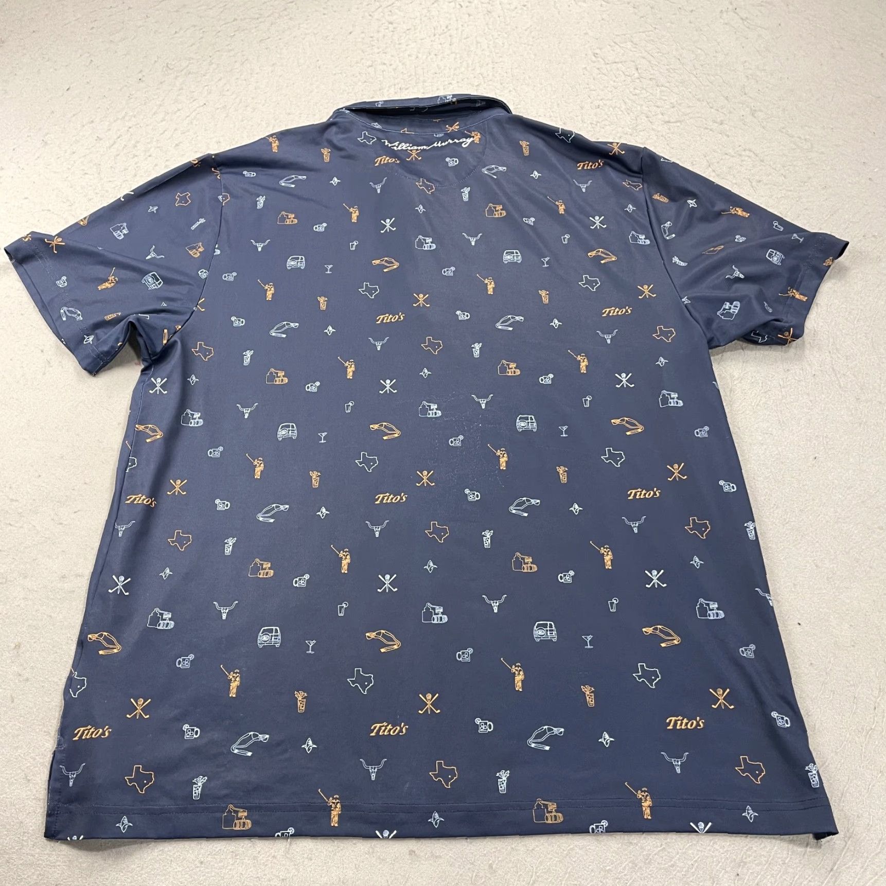 Vintage William Murray Polo Shirt Mens XL Blue Polo Golf Stretch Shirt Size US XL / EU 56 / 4 - 5 Thumbnail
