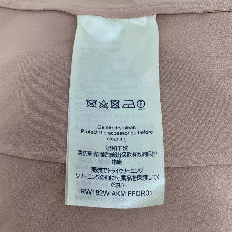 Louis Vuitton Louis Vuitton Pink Mulberry Silk Lapel Single Breasted Lon Size S / US 4 / IT 40 - 7 Thumbnail