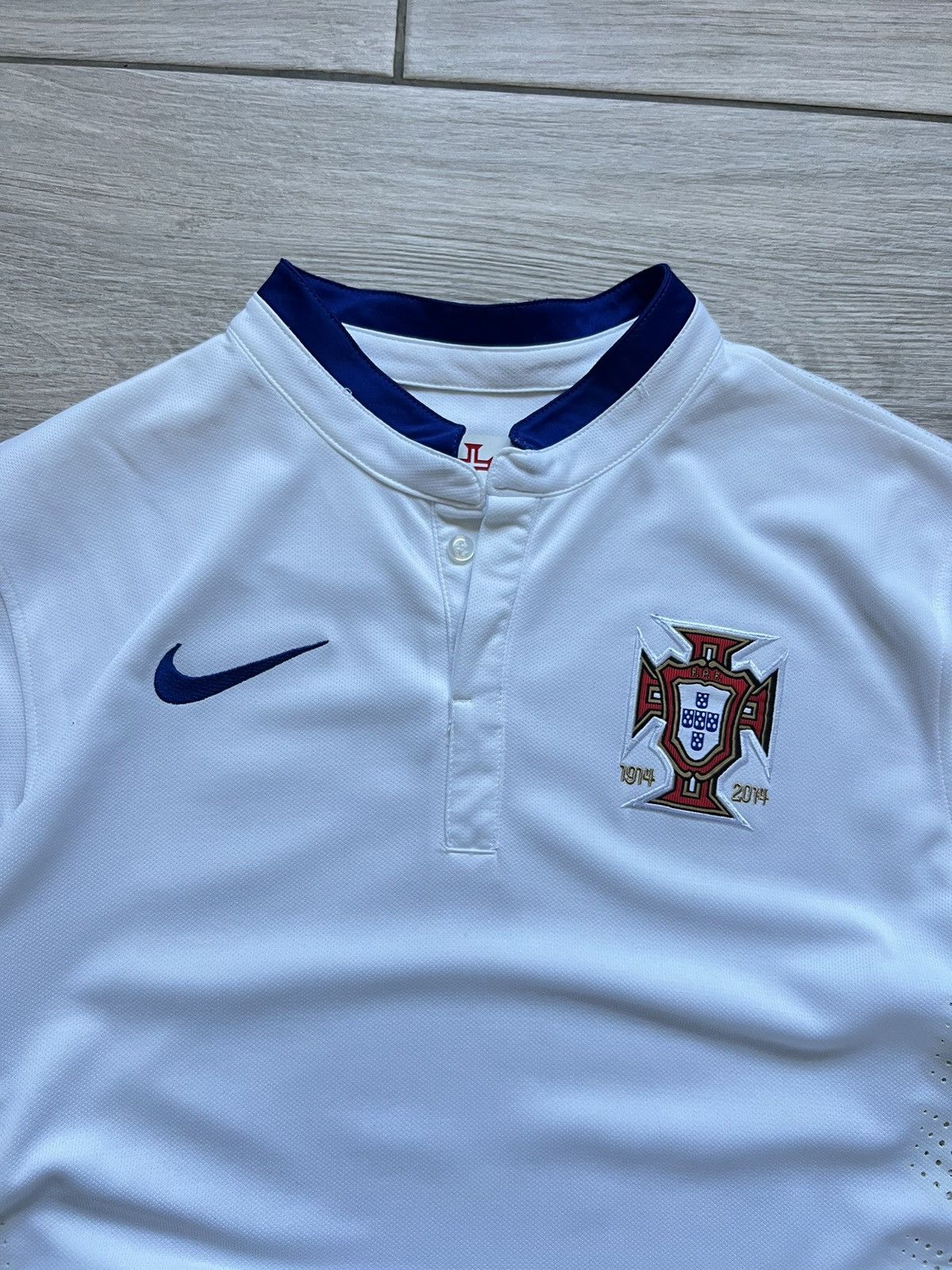 Nike Nike Portugal National Team Soccer Jersey White Size US L / EU 52-54 / 3 - 12 Thumbnail