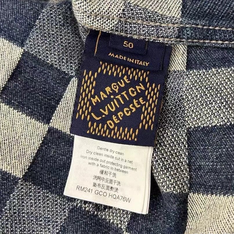 Louis Vuitton Louis Vuitton X Pharrell 50 Damoflage Damier Denim Jacket Size US M / EU 48-50 / 2 - 8 Thumbnail