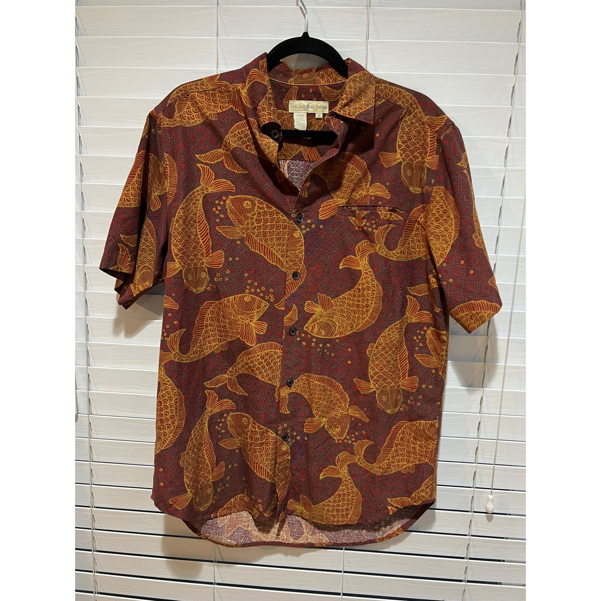 The Territory Ahead The Territory Ahead Silk Blend Short Sleeve Button Up - Size Size US M / EU 48-50 / 2 - 1 Thumbnail