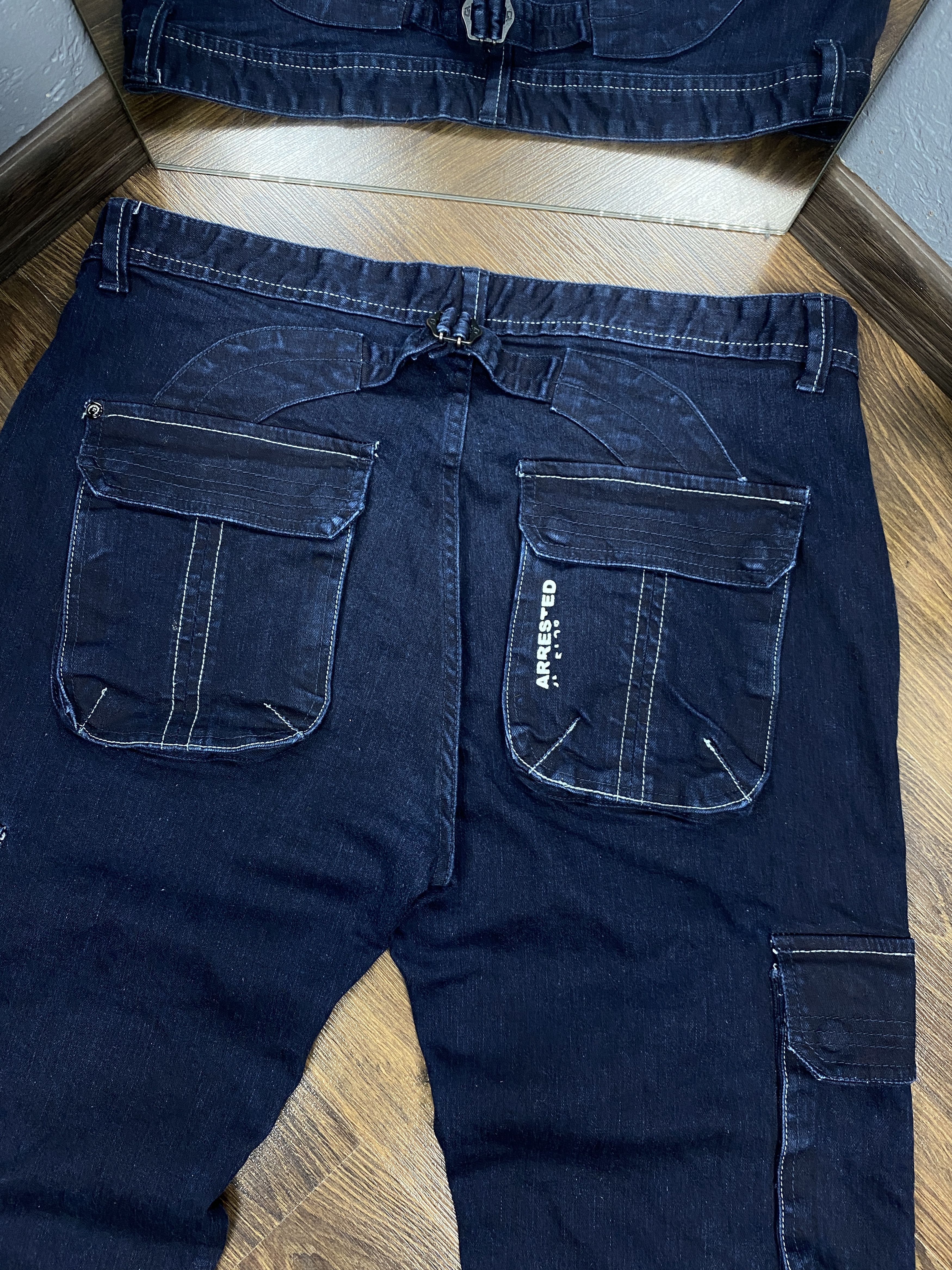 20471120 Arrested Development Mens Denim Cargo Pants Size US 36 / EU 52 - 8 Thumbnail