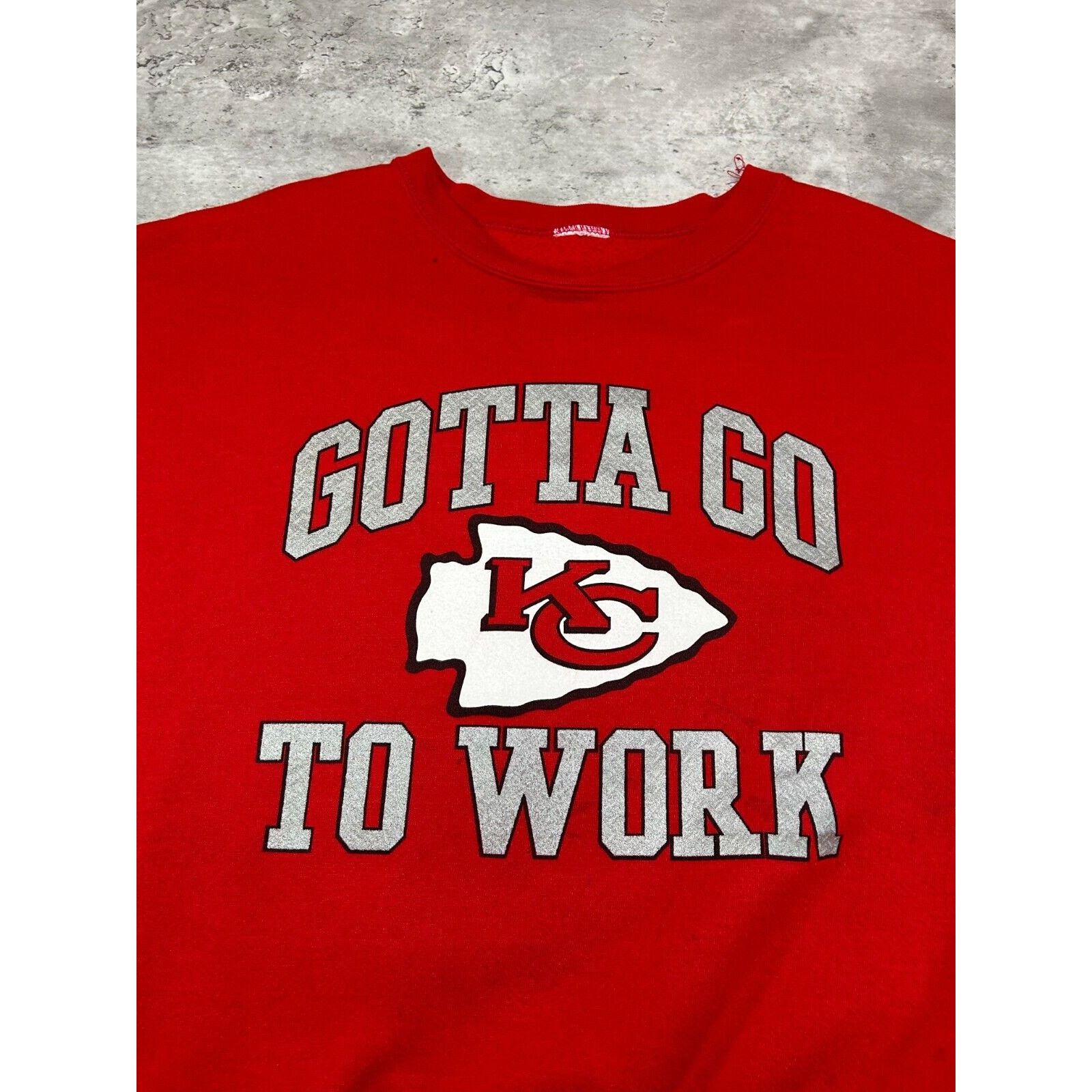 Vintage Vintage 90s Kansas City Chiefs NFL Sweatshirt Size 2XL Size US XXL / EU 58 / 5 - 4 Thumbnail