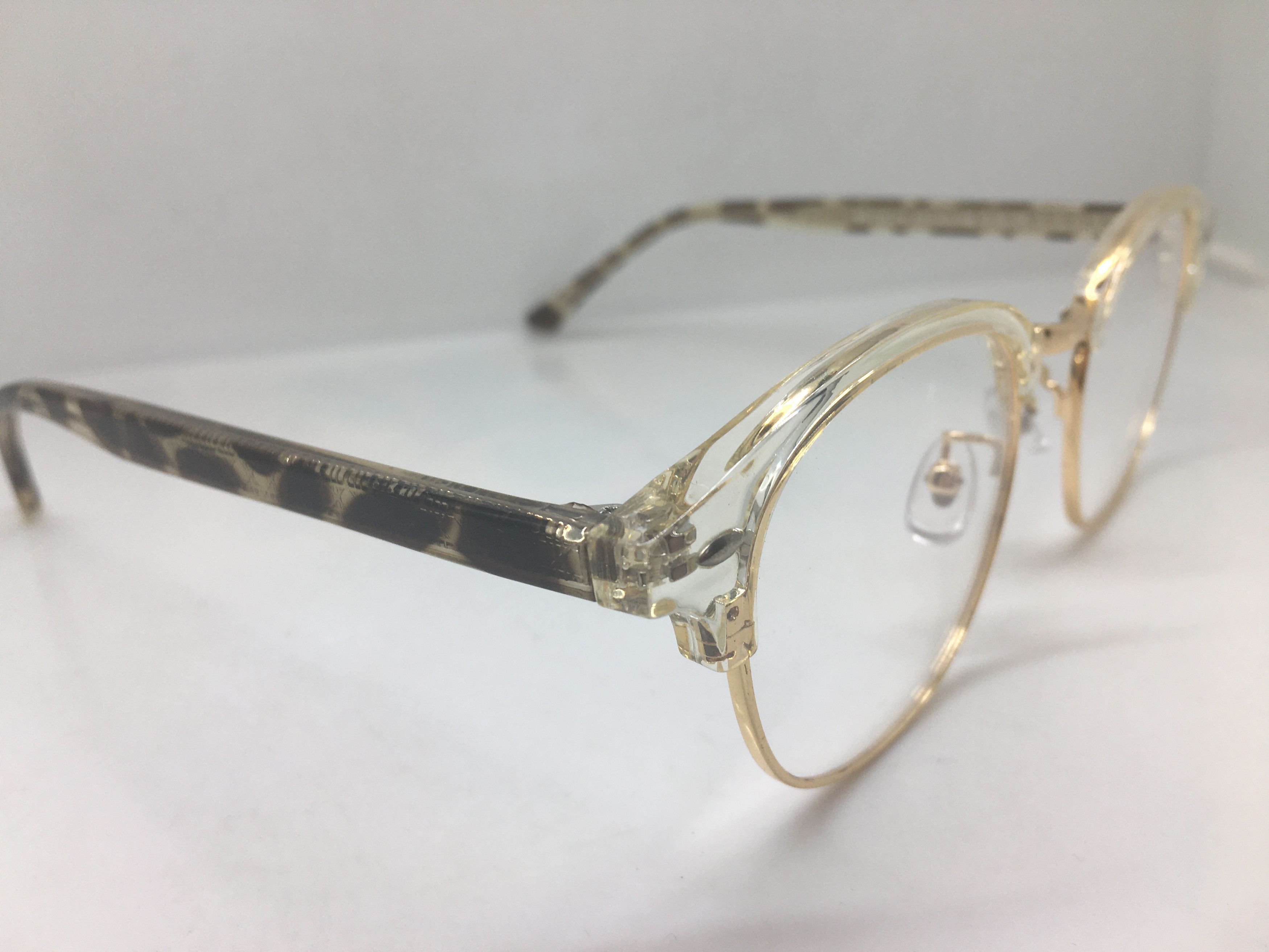 Other Mod Malcolm X Clear Gold Eyeglasses Frame Size ONE SIZE - 2 Thumbnail