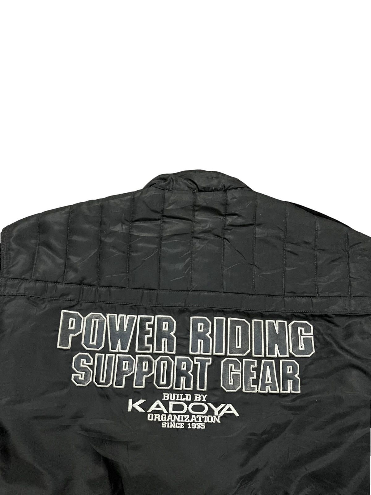 Japanese Brand 1990s Kadoya Full Protector Black Horse Power Riding Jacket Size US M / EU 48-50 / 2 - 8 Thumbnail