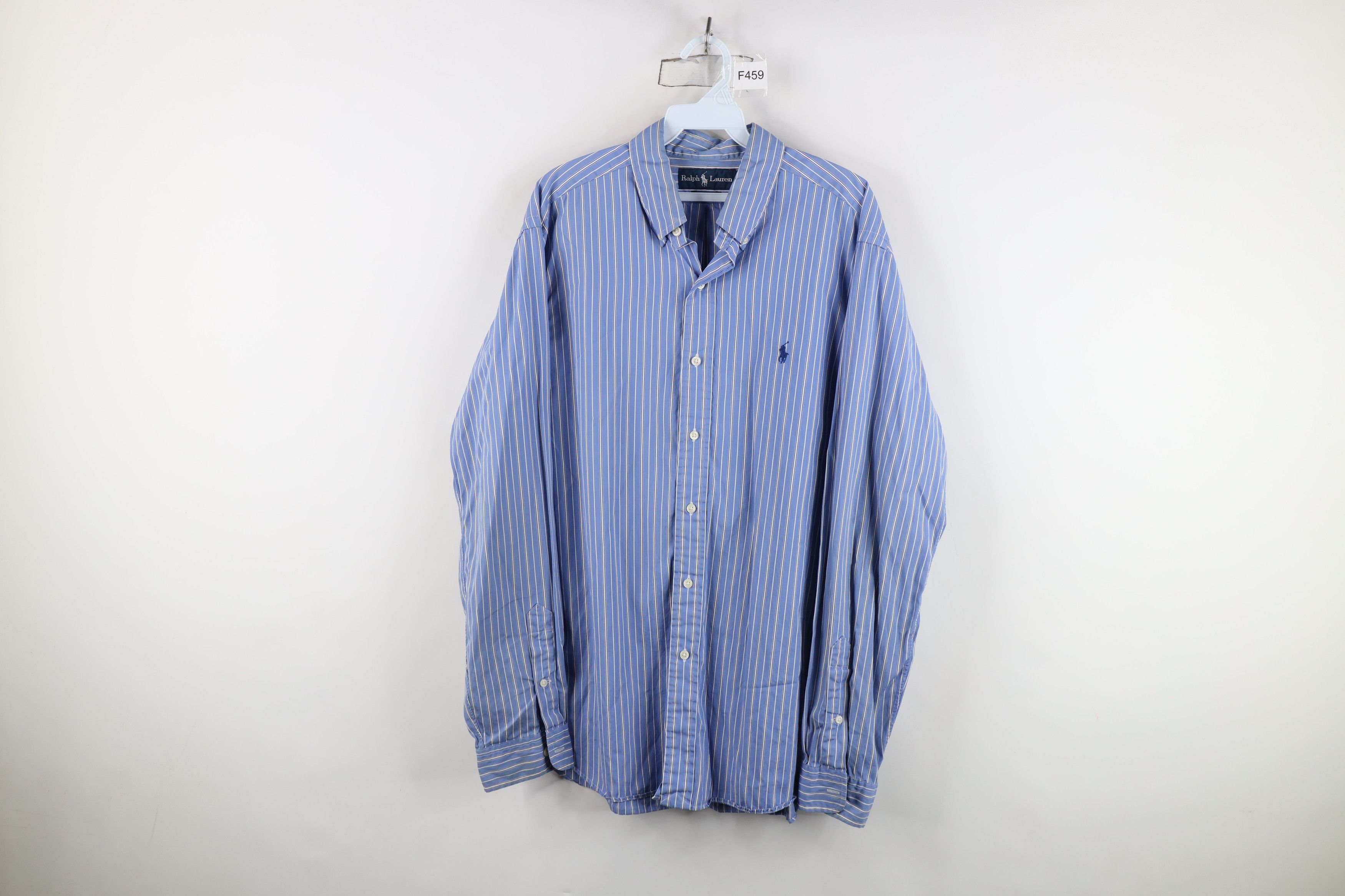 Polo Ralph Lauren Vintage 90s Ralph Lauren Fit Striped Button Down Shirt Size US L / EU 52-54 / 3 - 1 Thumbnail