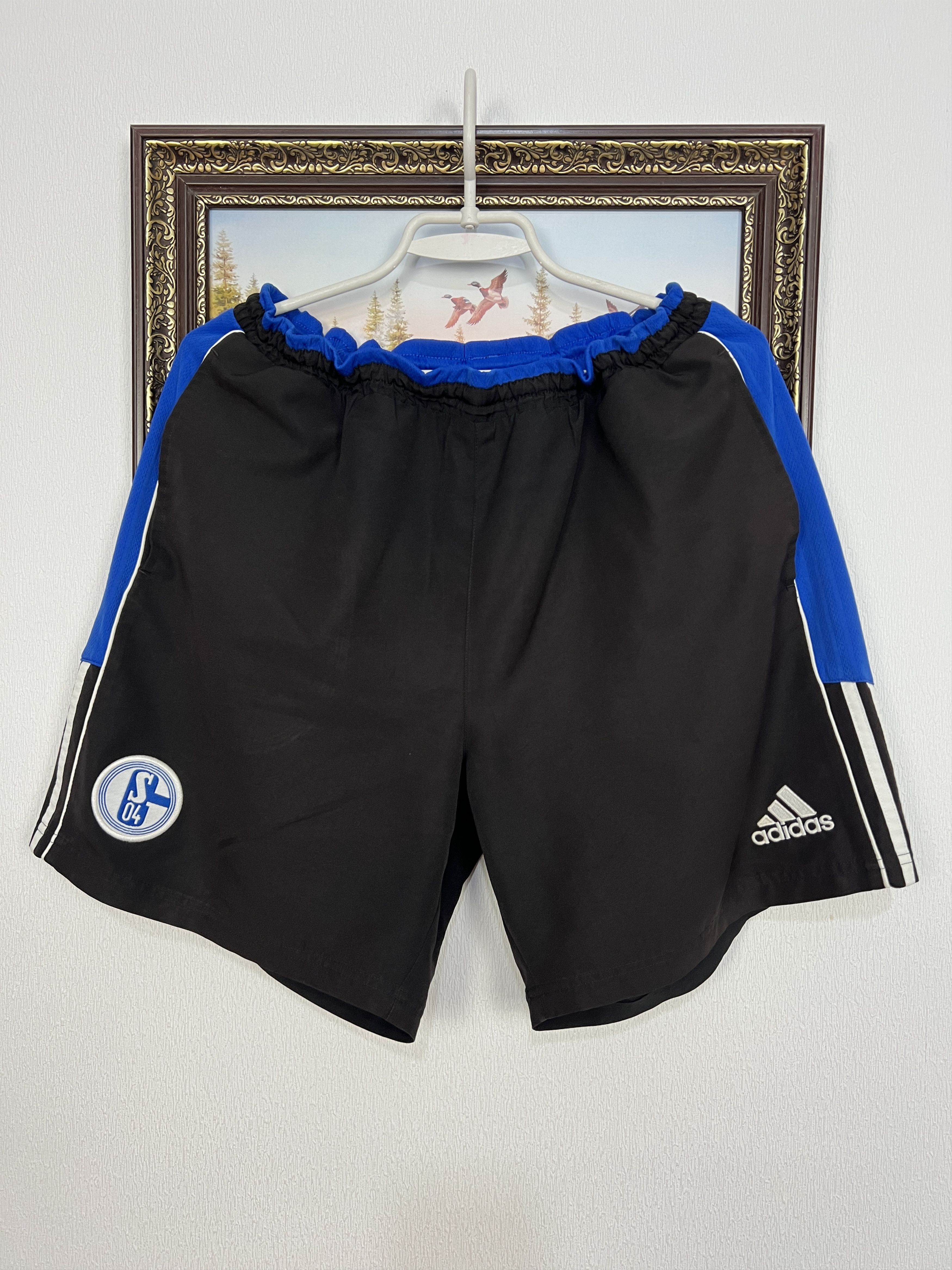 Adidas Vintage 90's FC Schalke 04 Football Shorts Soccer Track Size US 34 / EU 50 - 1 Thumbnail