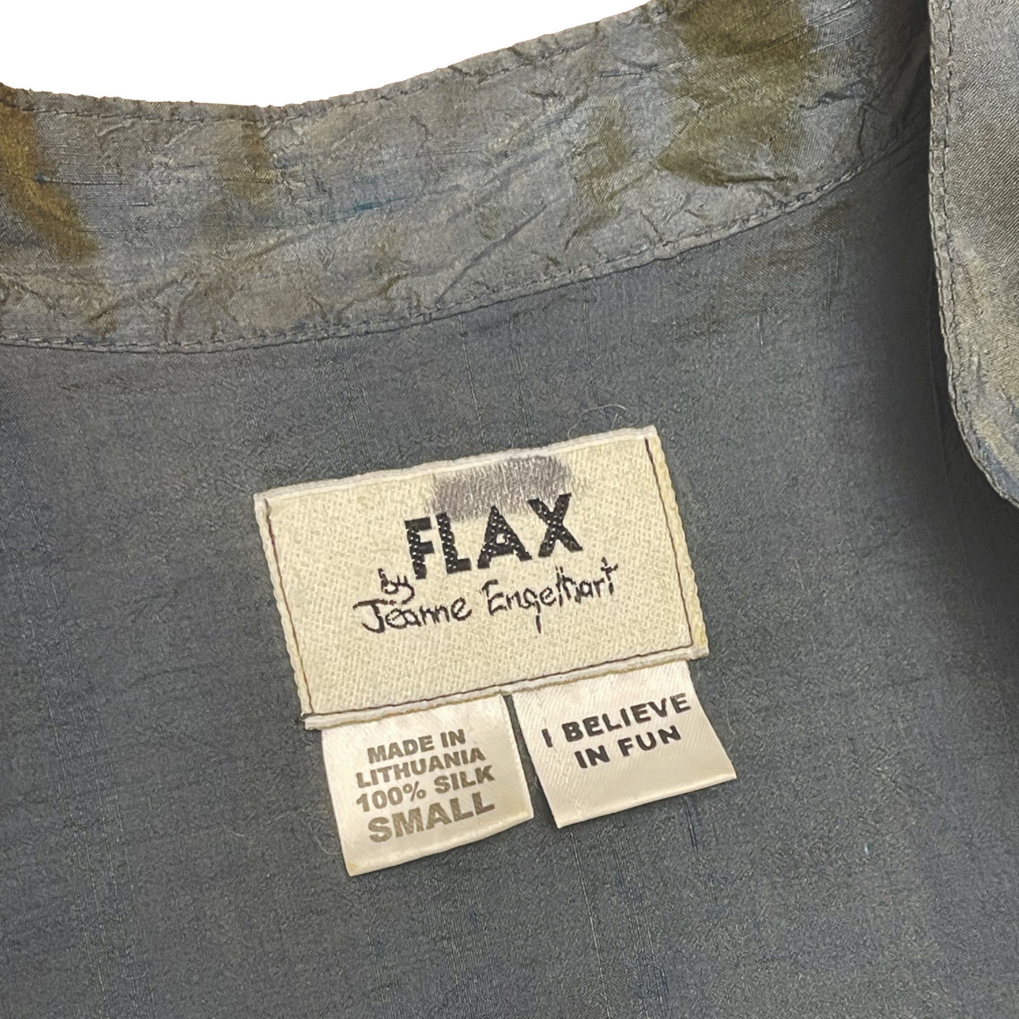 Japanese Brand × Vintage FLAX 100% silk button up Size US S / EU 44-46 / 1 - 4 Thumbnail