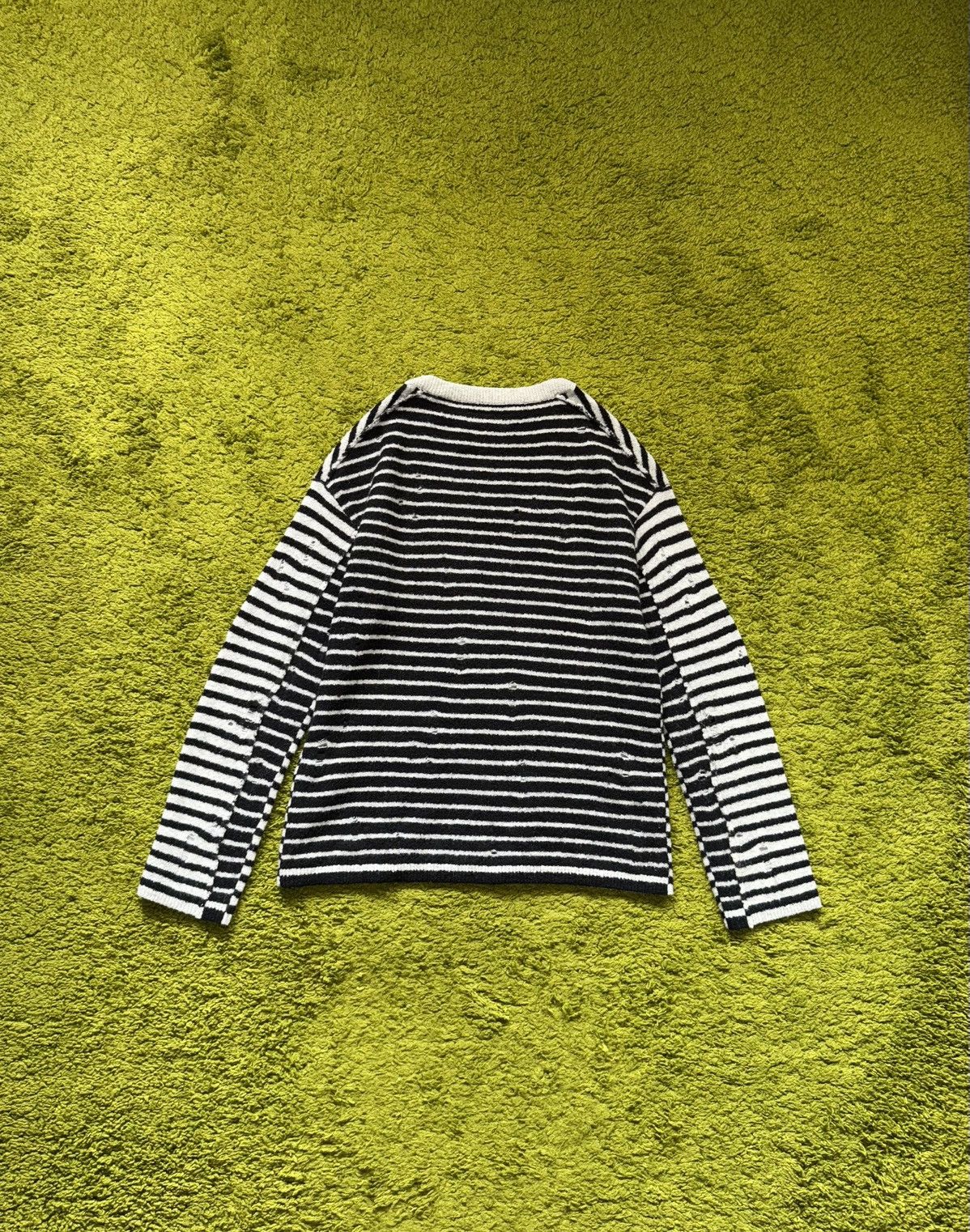 Allsaints Allsaints avant garde striped factory distressed sweater Size US XS / EU 42 / 0 - 14 Thumbnail