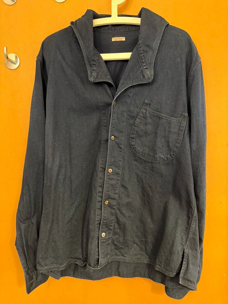 Kapital men's blue dyed shirt -DMC