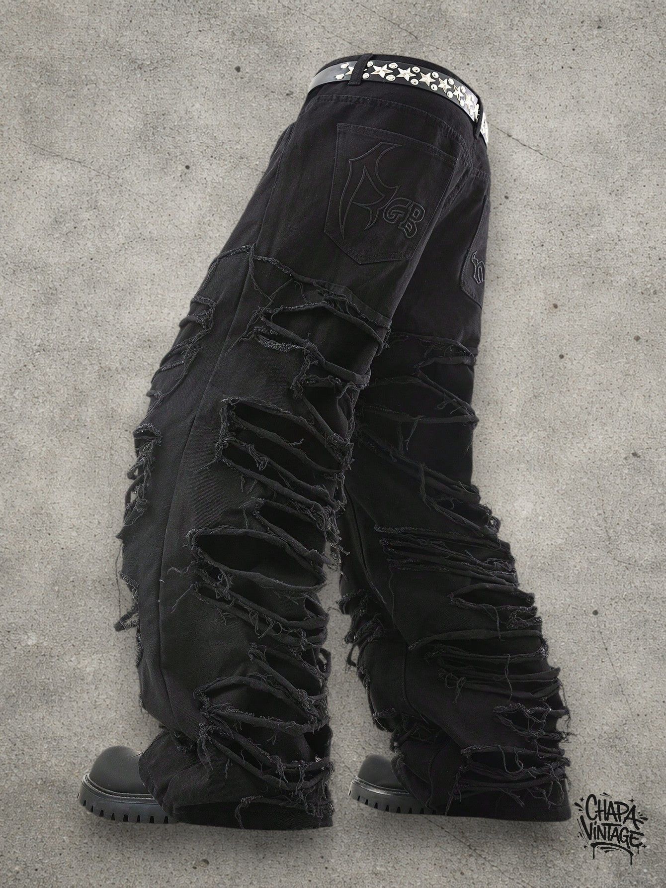 Vintage Distressed opium jeans Size US 32 / EU 48 - 2 Thumbnail