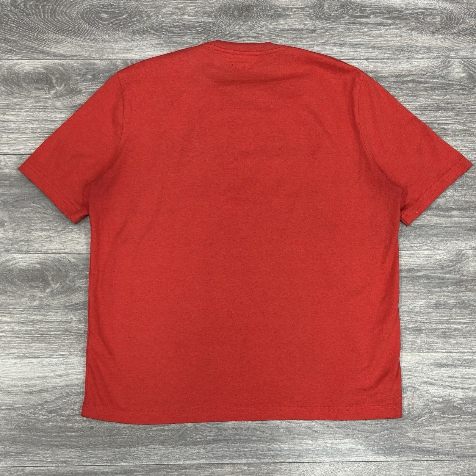 Lanvin Lanvin Embroidered Logo T-Shirt ' Red ' | GOOD CONDITION! Size US XL / EU 56 / 4 - 5 Thumbnail