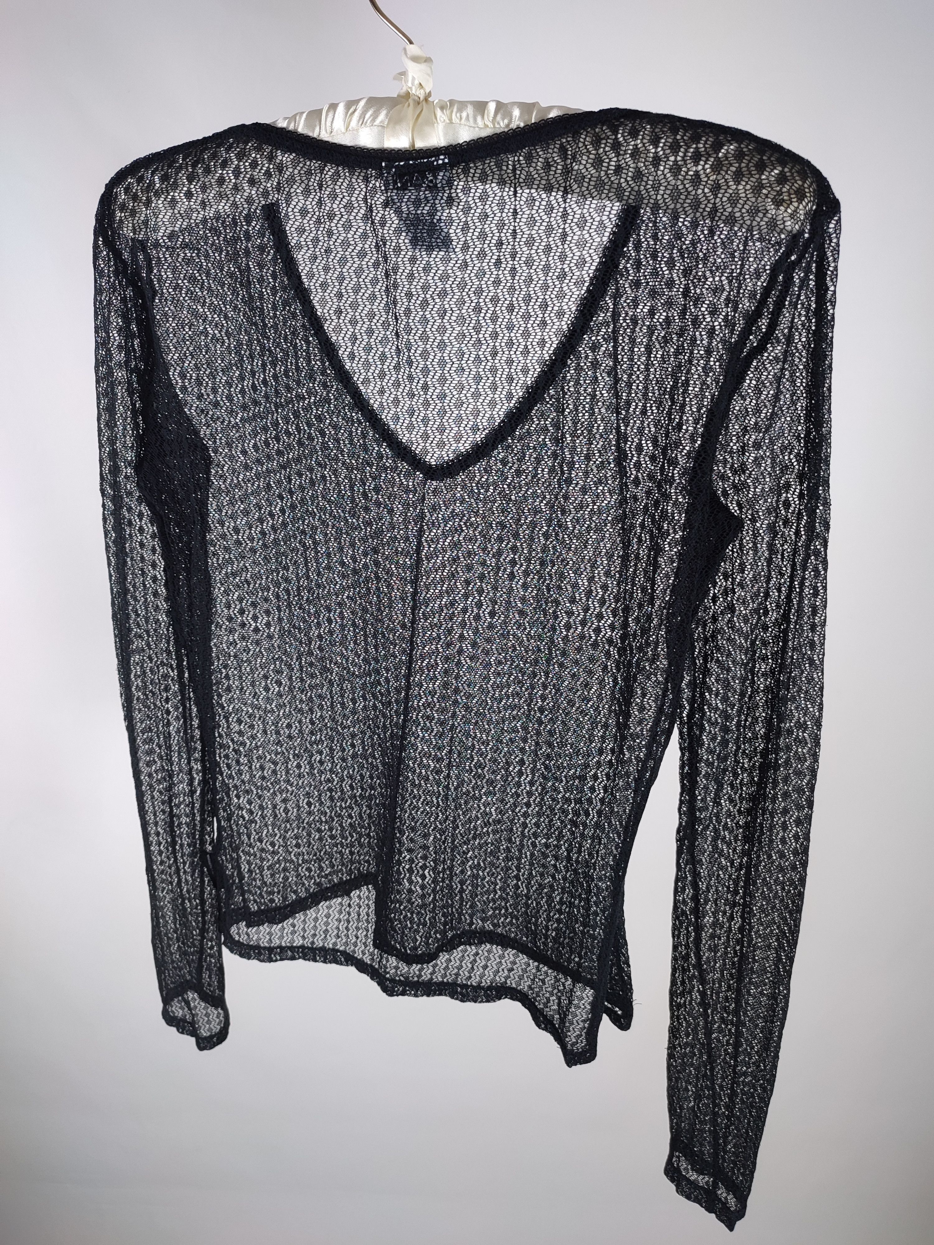 Dolce & Gabbana Dolce Gabbana Sheer Mesh Lace Vintage Top Shirt Size M / US 6-8 / IT 42-44 - 8 Thumbnail