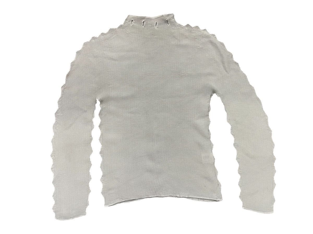 Issey Miyake 90s ISSEY MIYAKE ME PLEATED TURTLE NECK RARE DESIGN Size ONE SIZE - 2 Thumbnail