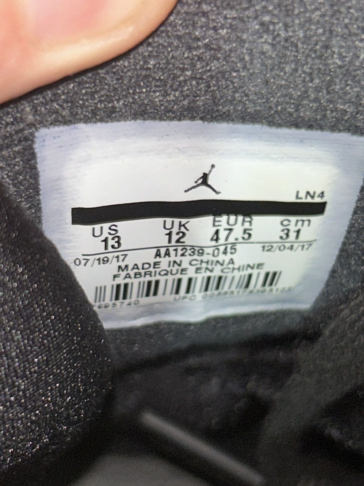 Nike Jordan 8 Retro ‘OVO Black’ AA1239-045 size 13 Size US 13 / EU 46 - 6 Thumbnail
