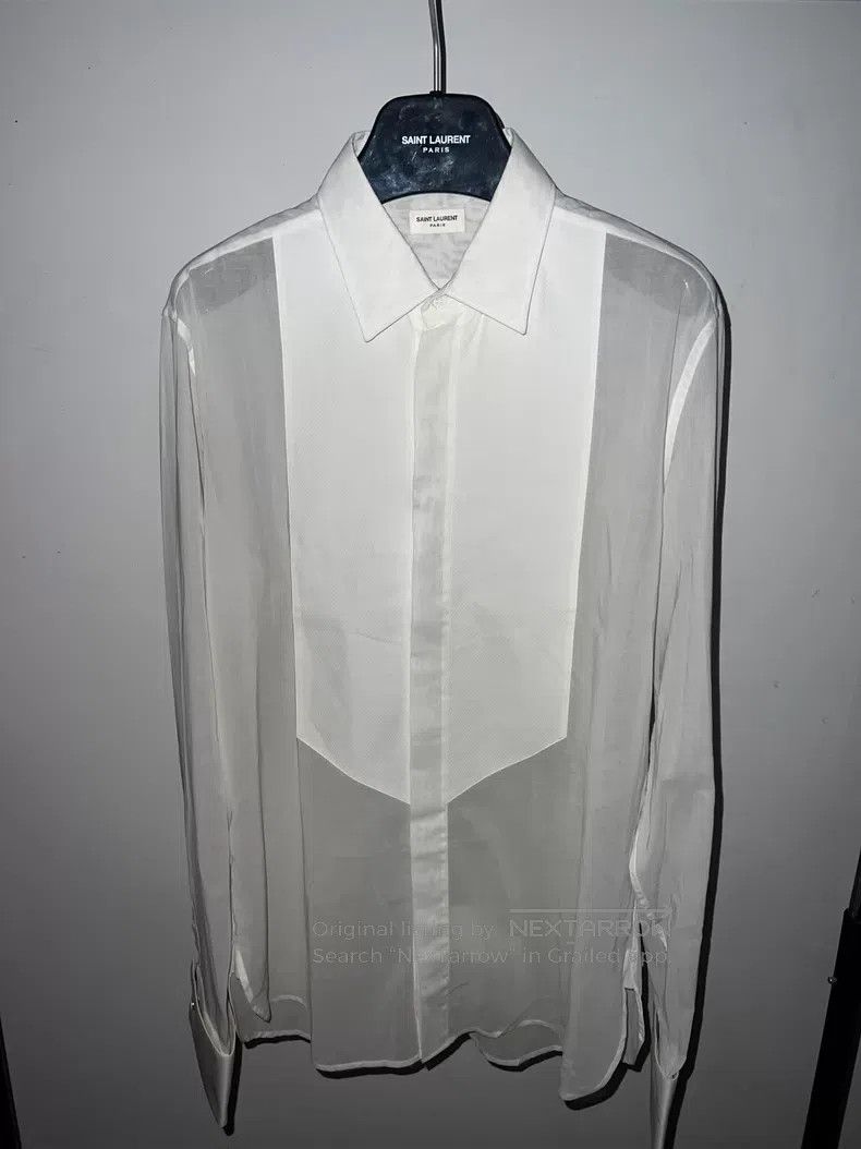 Saint Laurent Paris Saint Laurent Paris Bellows Organ Shirt i Size S / US 4 / IT 40 - 1 Thumbnail