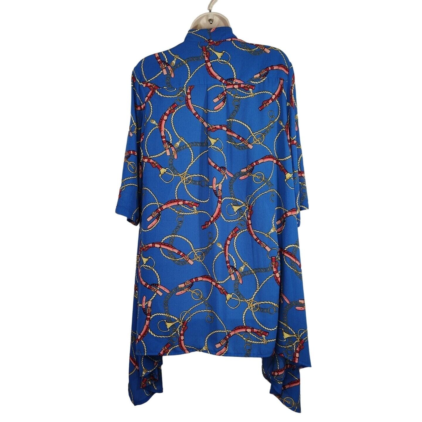 Other Feratelli Blue Equestrian Zip Tunic Top High Neck Size L Size L / US 10 / IT 46 - 4 Thumbnail
