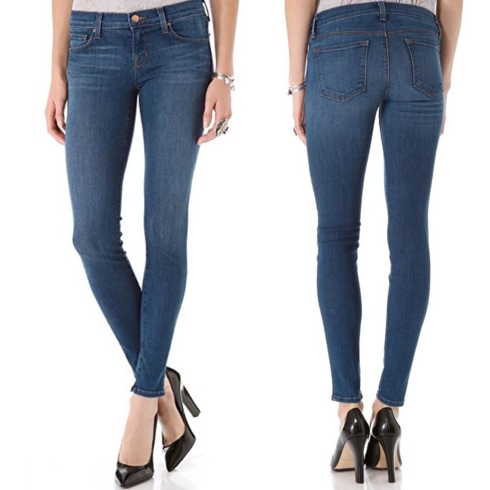 J Brand J Brand Low Rise Skinny Jeans Size 29 Tyro Medium Wash Size 29" - 1 Thumbnail
