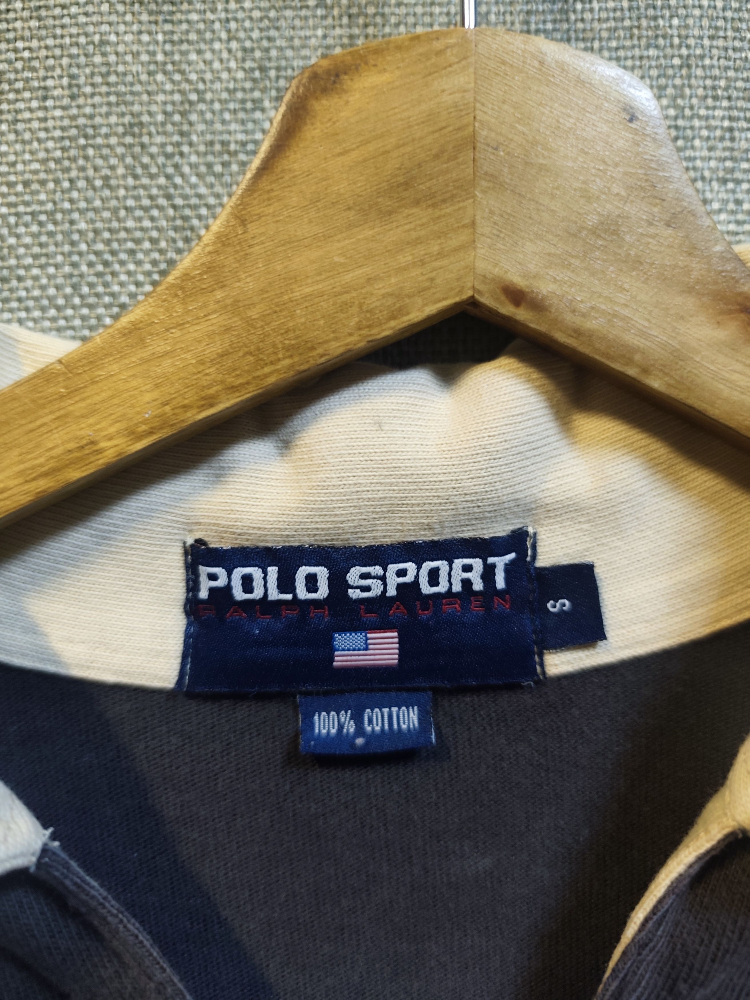 Polo Ralph Lauren Vintage 90s Polo Sport Ralph Lauren "Lace-Up" Rugby Shirt Size US S / EU 44-46 / 1 - 4 Thumbnail