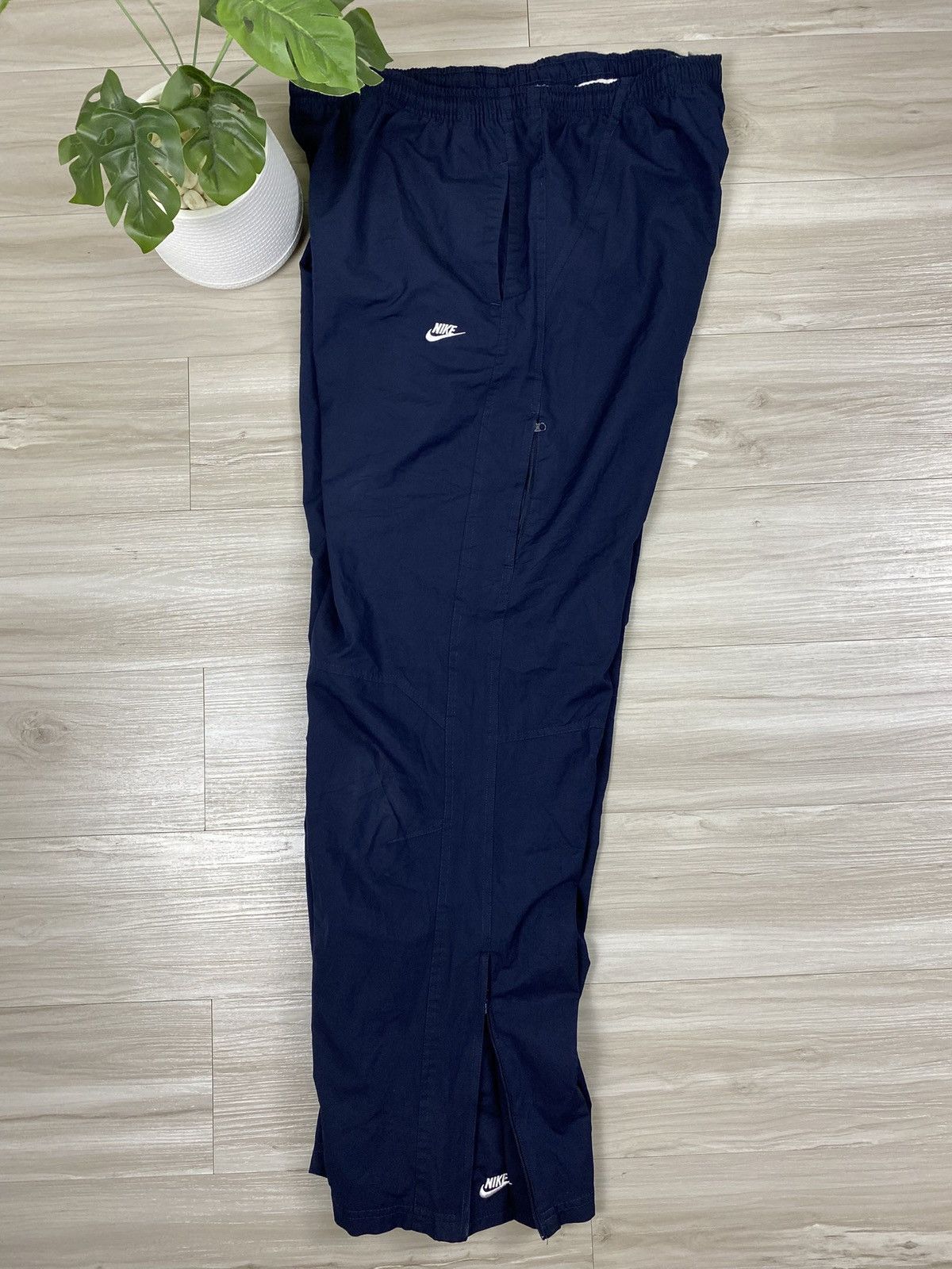 Nike Nike Y2K Double swoosh Vintage Nylon Track Pants Drill Track Size US 34 / EU 50 - 3 Thumbnail