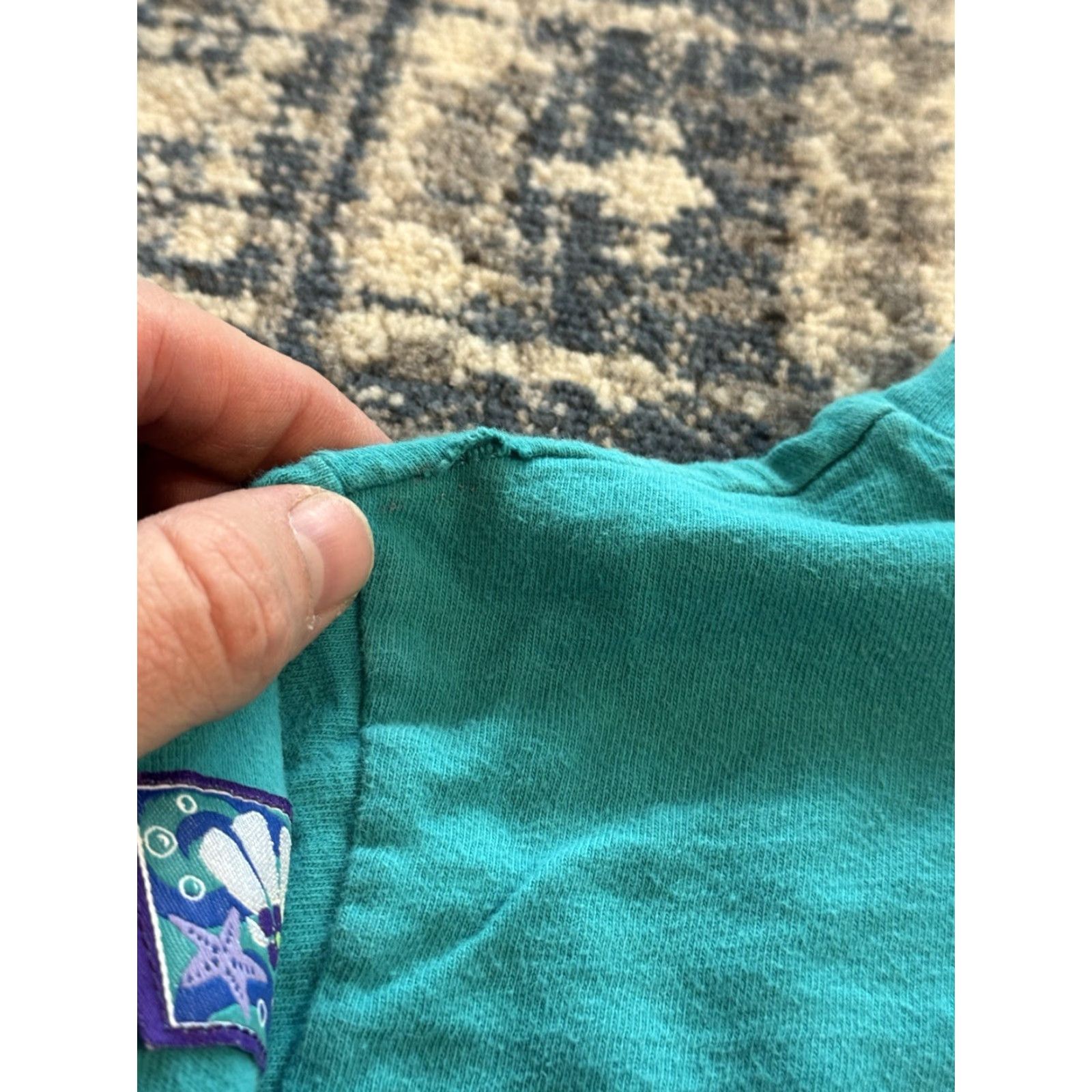 Disney VINTAGE Disney The Little Mermaid Long Sleeve Shirt 7-8 Girls Teal Cotton Blend 1990s Disney Promo Sportswear/Beach Womens? Size US M / EU 48-50 / 2 - 8 Thumbnail