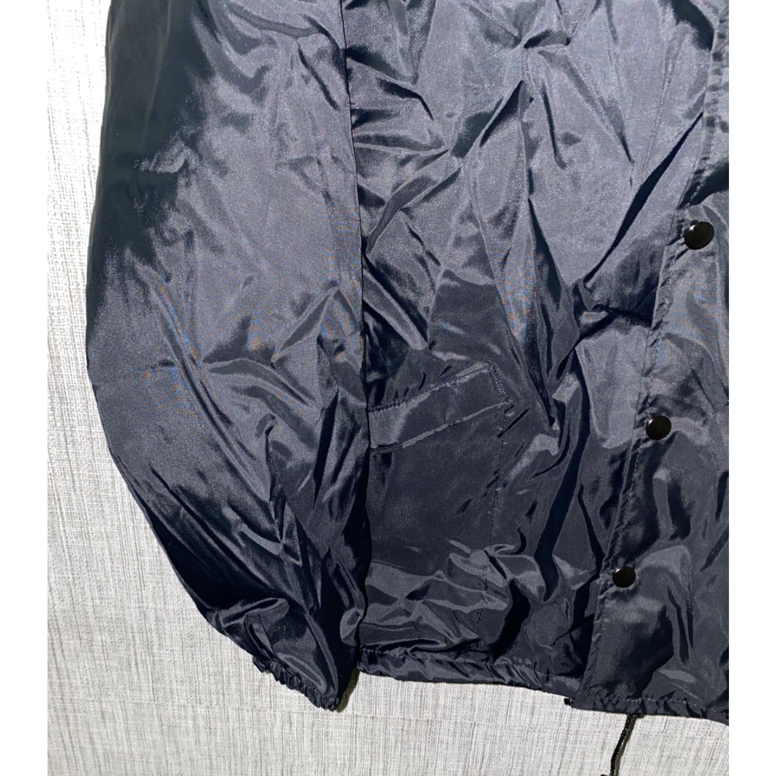 Vintage VINTAGE King Louie Jacket Mens Black Nylon Snap Button Front Size L NWT Size US L / EU 52-54 / 3 - 3 Thumbnail