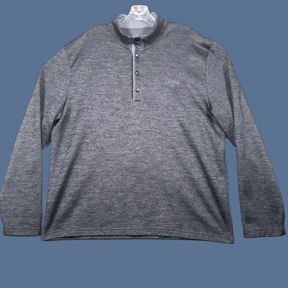 Callaway Callaway Sweatshirt 1/4 Zip XL Gray Heather Long Sleeve Pullover Mens Size US XL / EU 56 / 4 - 1 Thumbnail