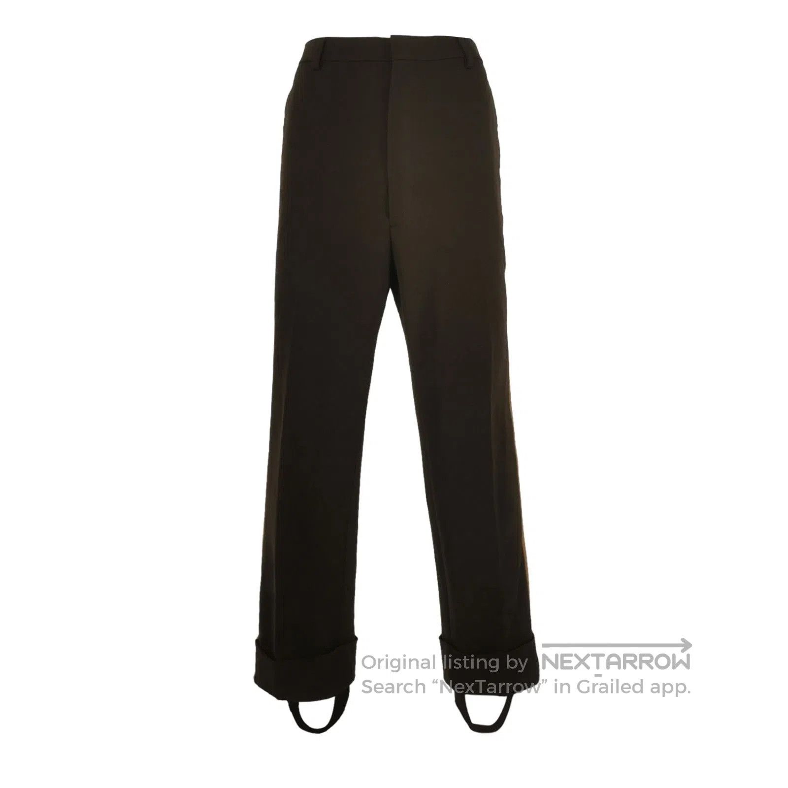 Prada Prada Brown Drawstring Detail Straight Pants. Size US 36 / EU 52 - 3 Thumbnail