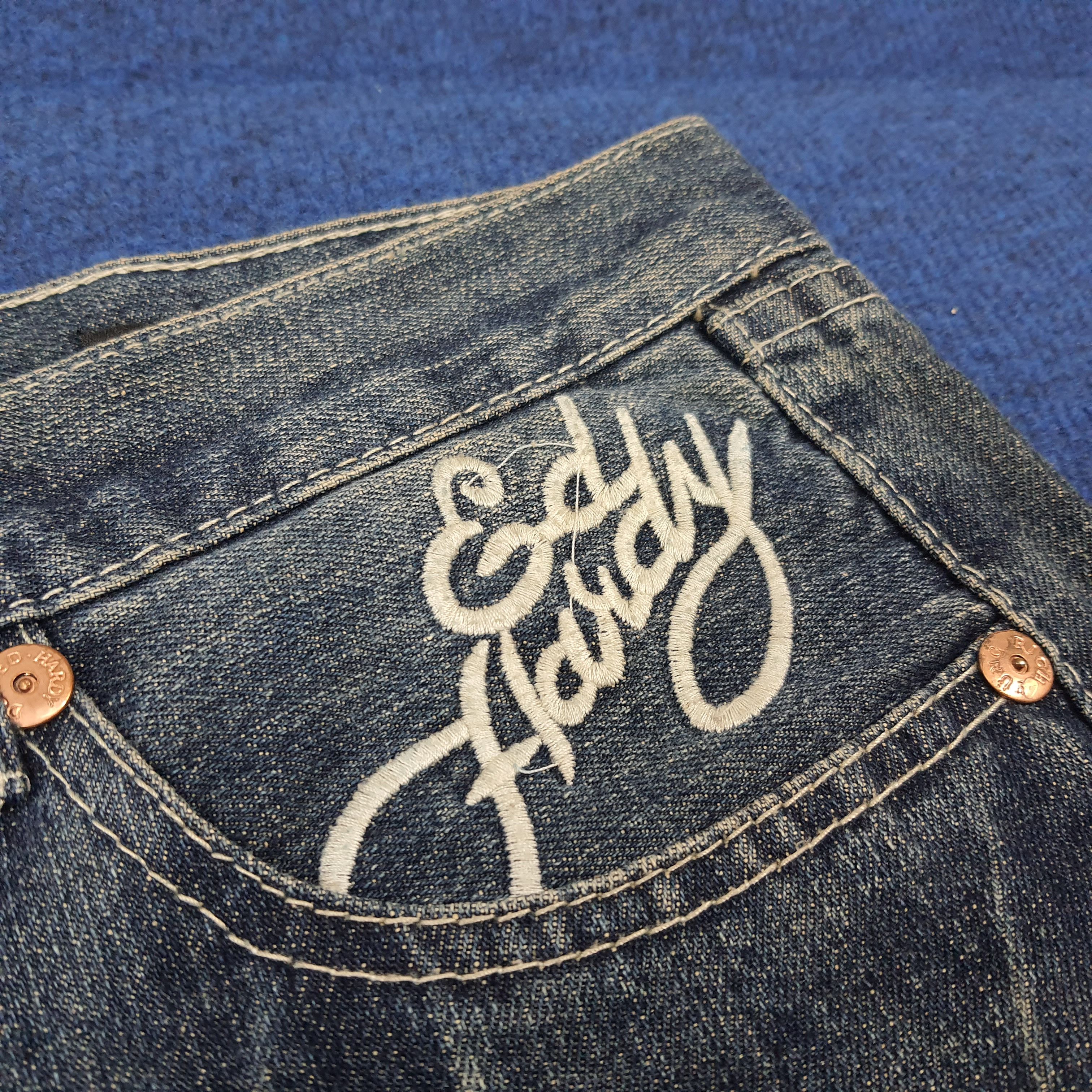 Ed Hardy Vintage Ed Hardy Christian Audigier Custom Logo Jeans C272N1 Size US 31 - 3 Thumbnail