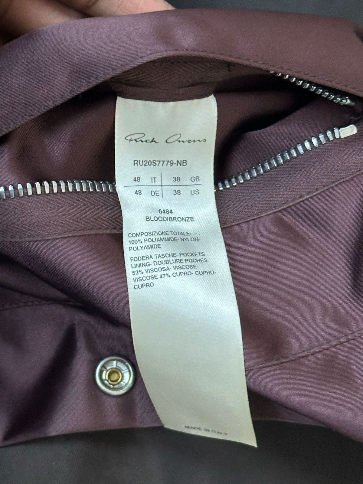 Rick Owens Rick Owens Bauhaus Bomber Size US M / EU 48-50 / 2 - 5 Thumbnail