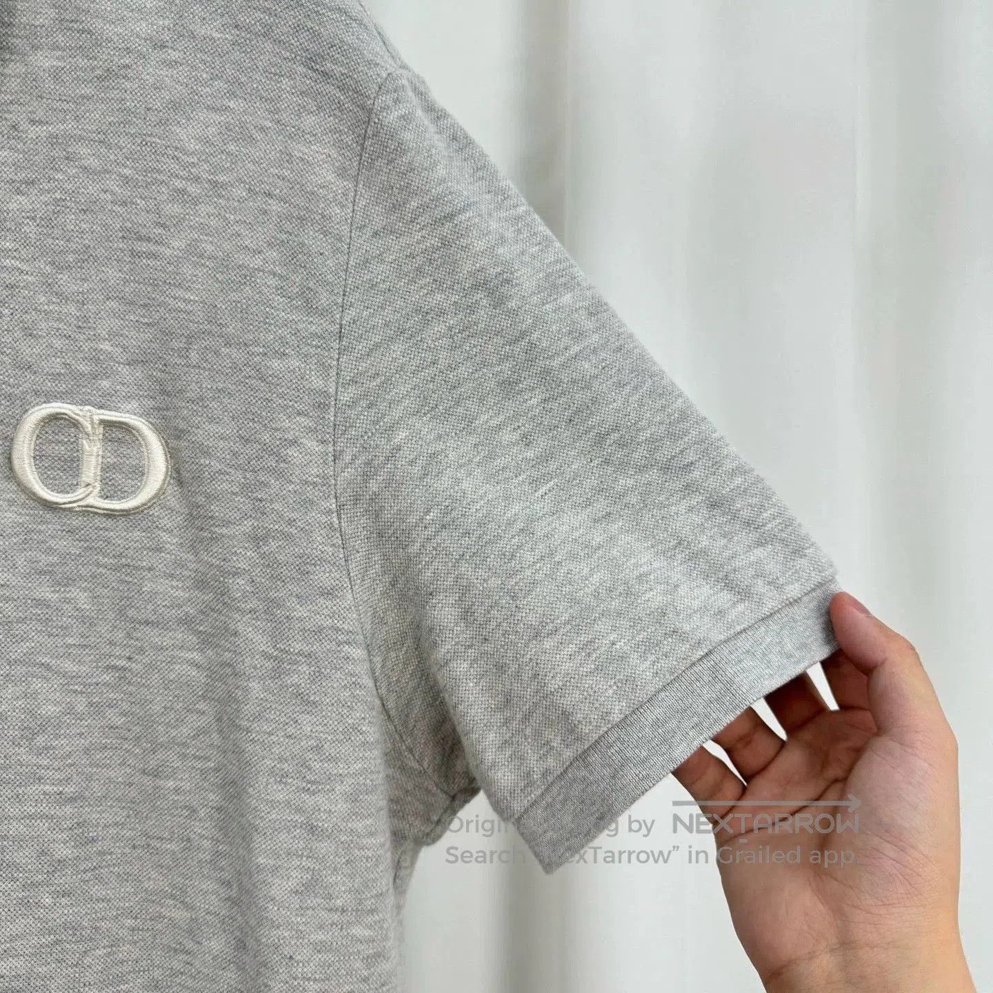Dior Dior New Gray Embroidered CD Polo. Size US XXL / EU 58 / 5 - 4 Thumbnail