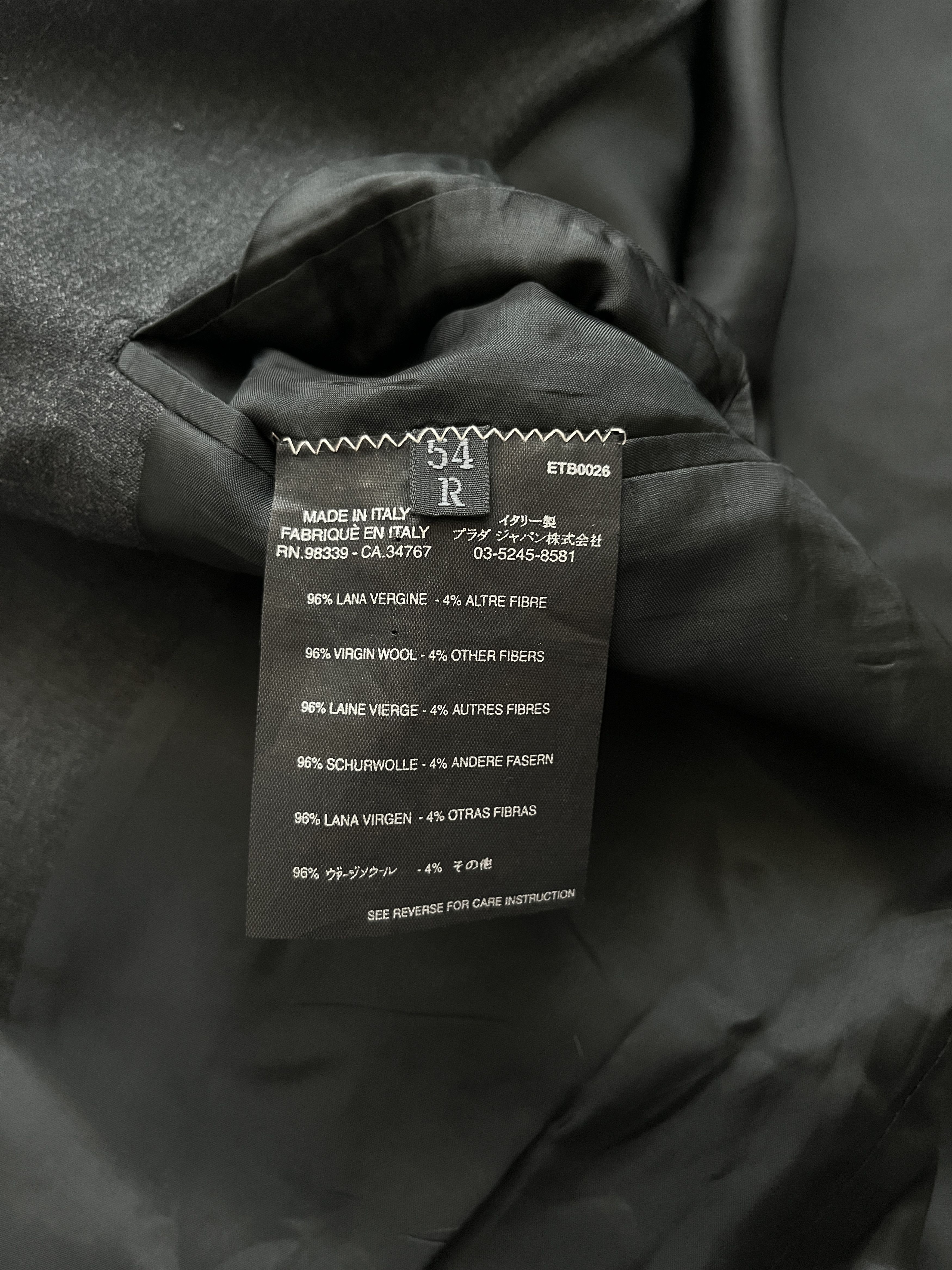 Prada ⚡️QUICK SALE⚡️Prada Dark Gray Blazer Jacket Size US L / EU 52-54 / 3 - 4 Thumbnail