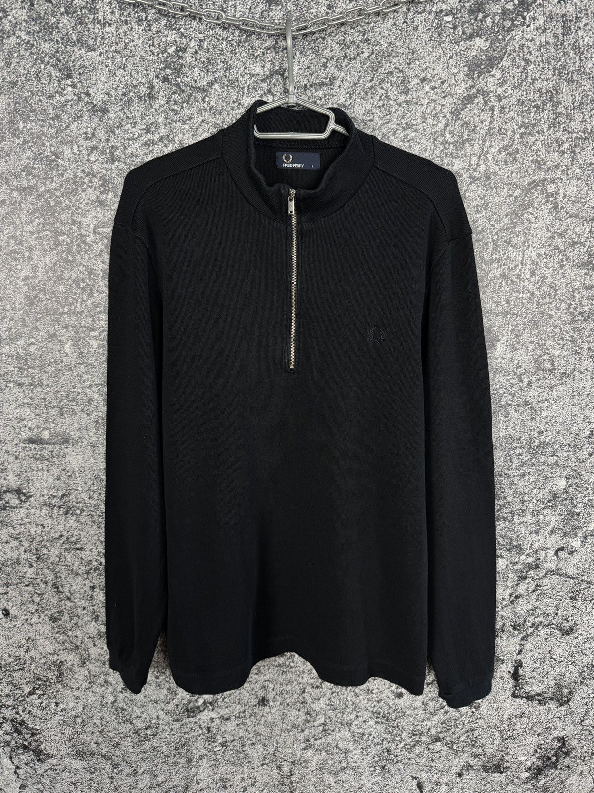 Fred Perry Fred Perry Half Zip Sweatshirt Pullover Casual Black Size L Size US L / EU 52-54 / 3 - 1 Thumbnail