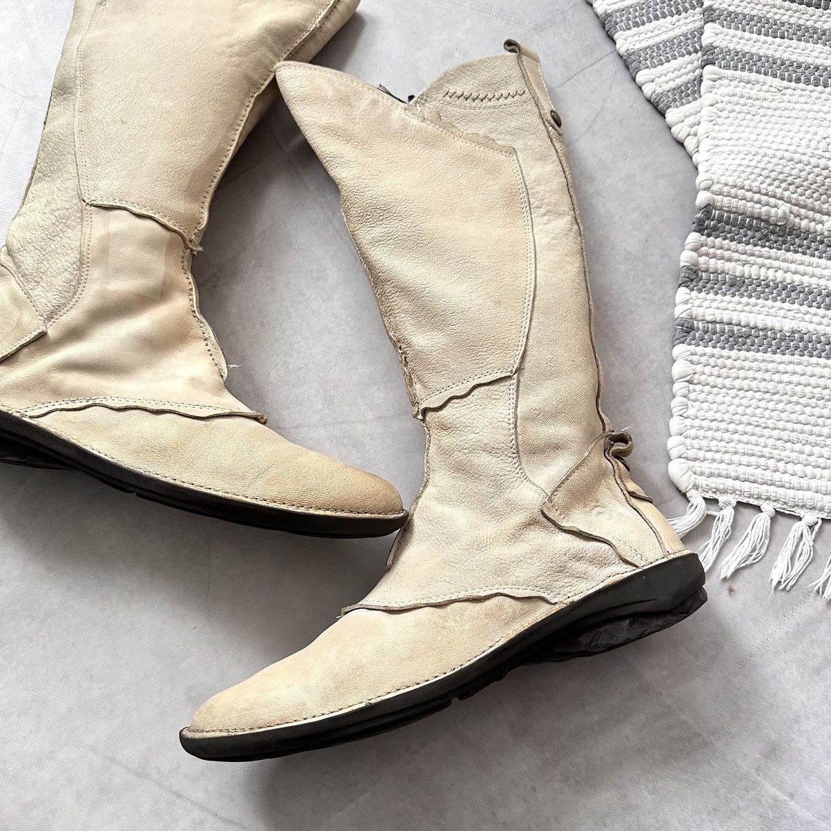 Dirk Bikkembergs Japan Patchwork Boxing Biker Boots Shoes As 98 Guidi Vibe Size US 8 / IT 38 - 2 Thumbnail