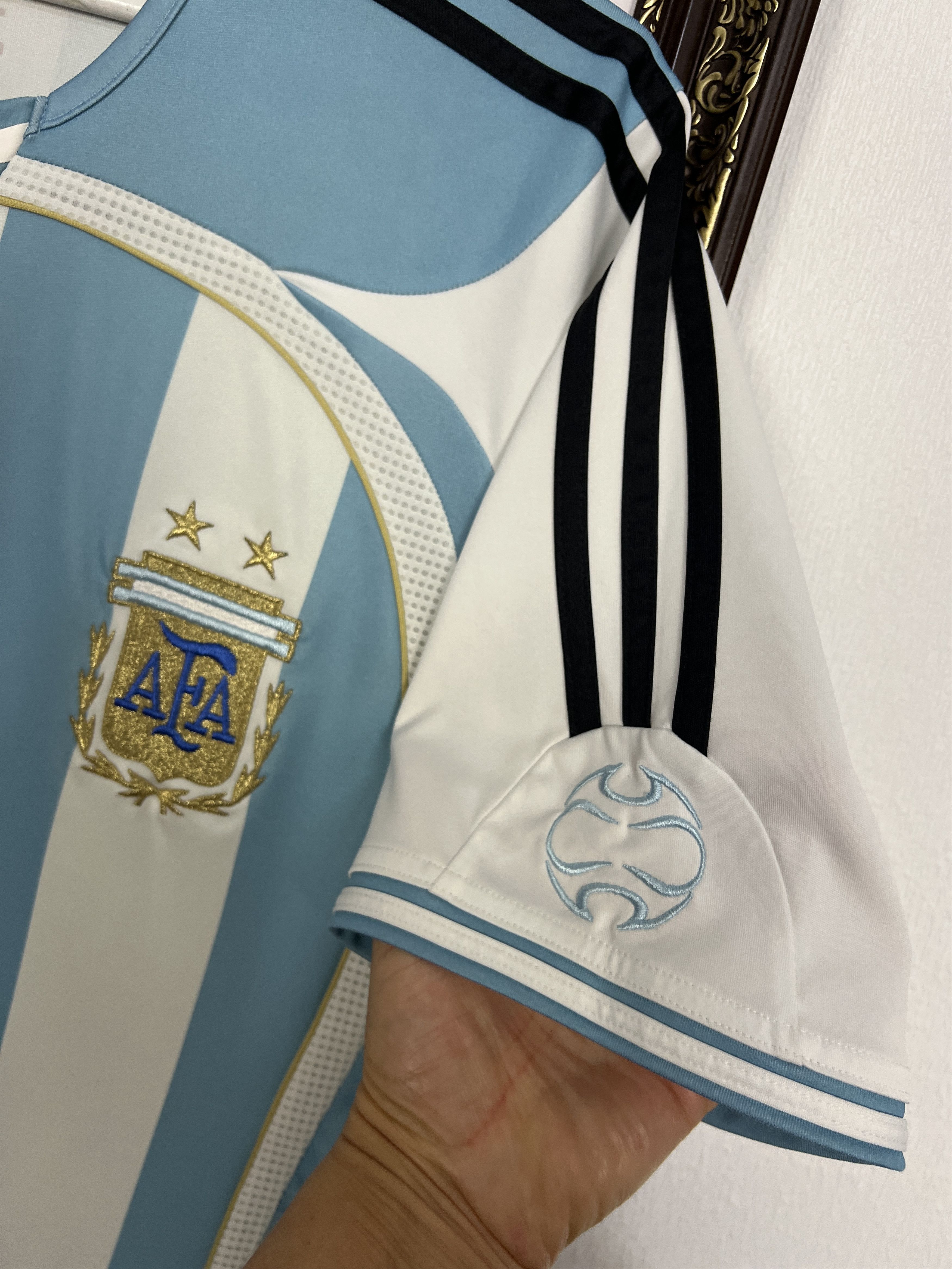Adidas Argentina Home football shirt 2006 Soccer Jersey Trikot Size US M / EU 48-50 / 2 - 4 Thumbnail